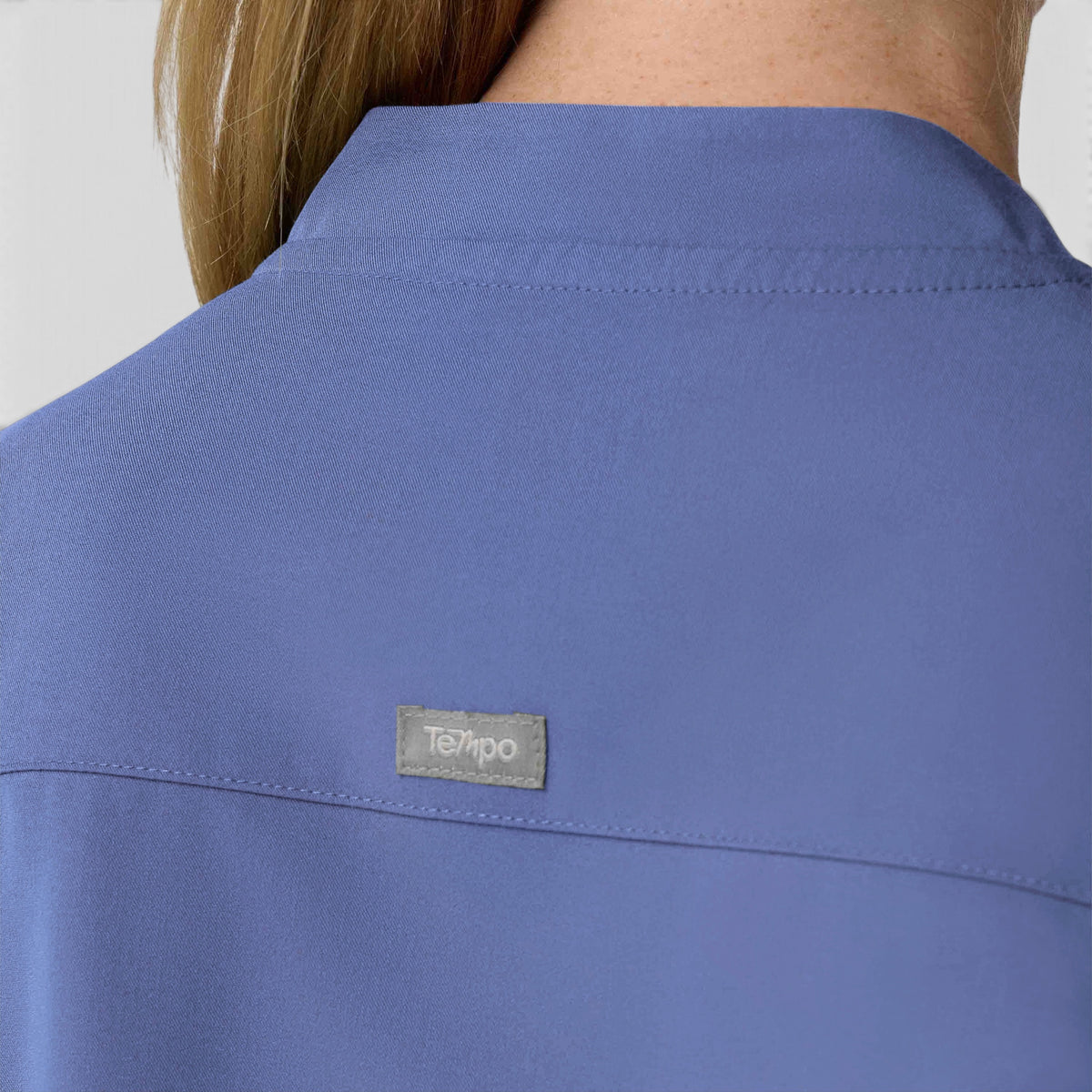 2 Pocket 1/4 Zip Scrub Top with Collar | T103
