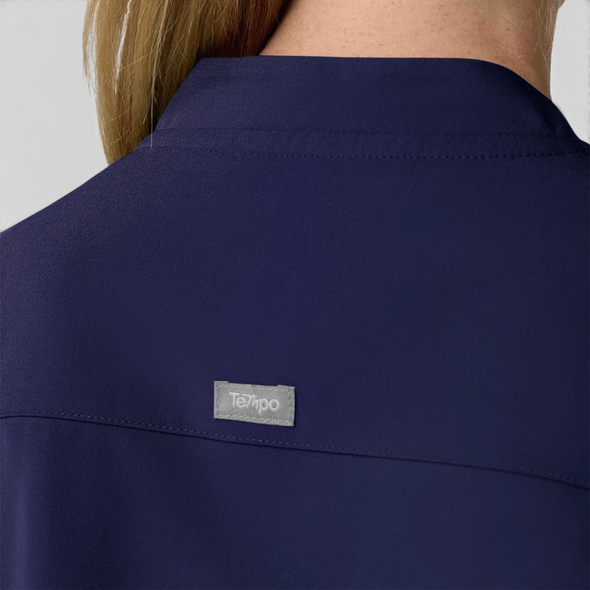 2 Pocket 1/4 Zip Scrub Top with Collar | T103