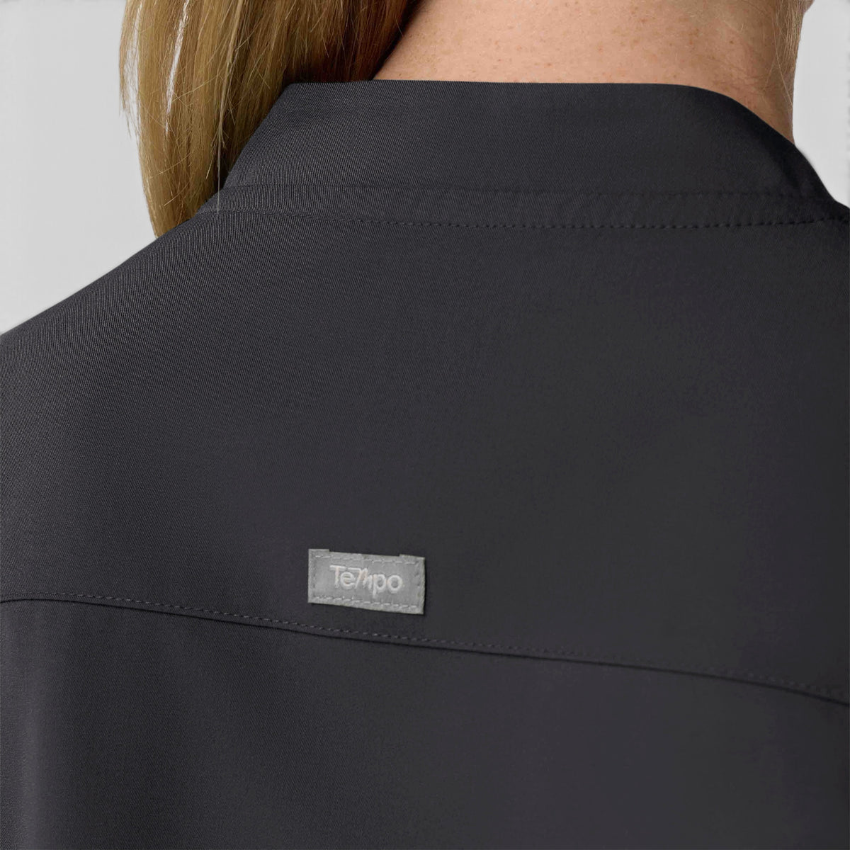 2 Pocket 1/4 Zip Scrub Top with Collar | T103
