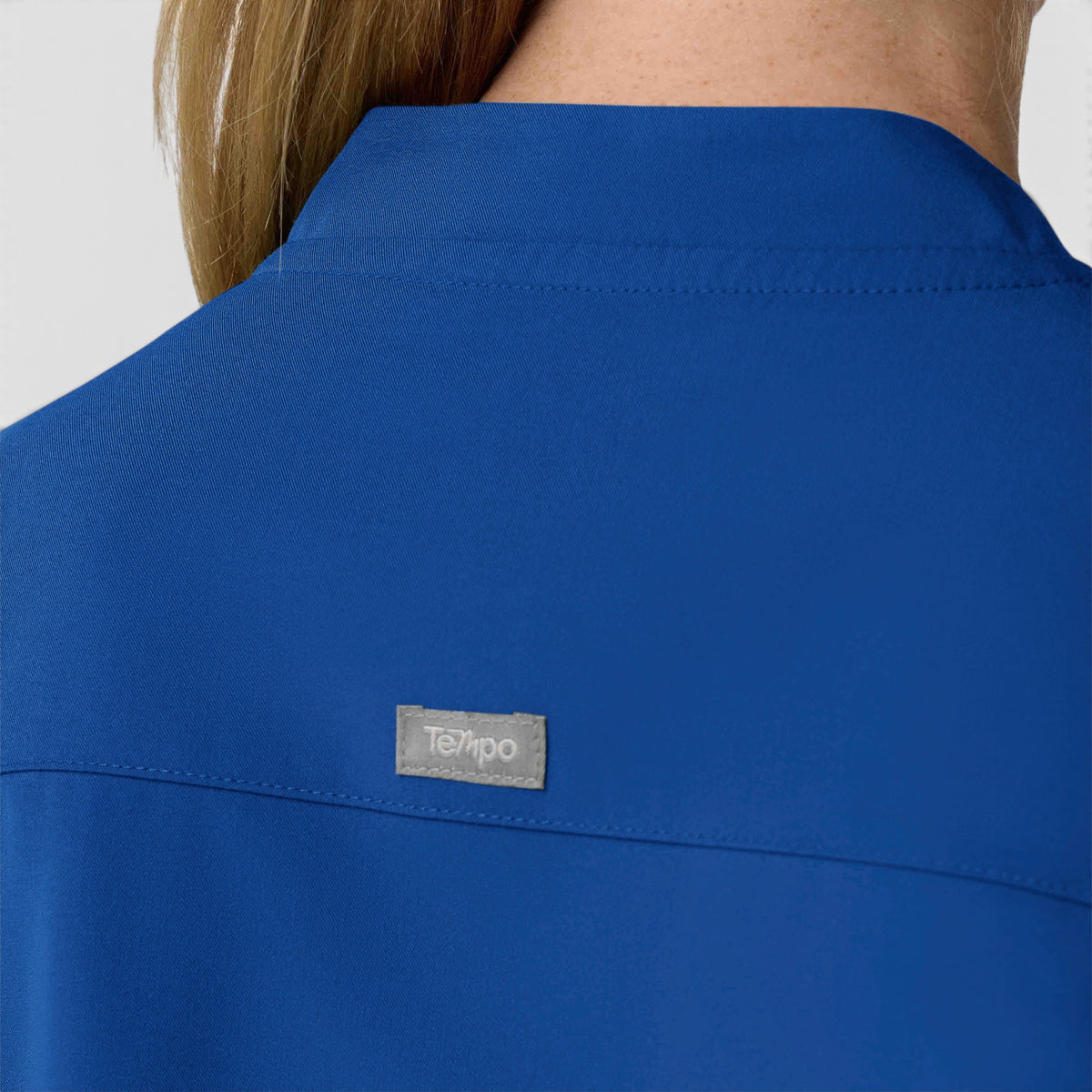 2 Pocket 1/4 Zip Scrub Top with Collar | T103