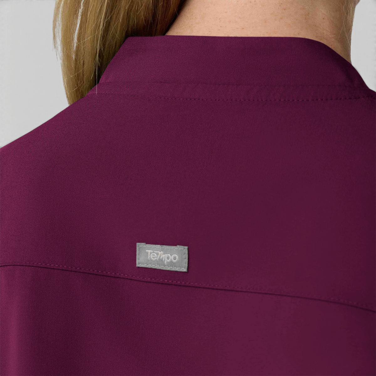 2 Pocket 1/4 Zip Scrub Top with Collar | T103