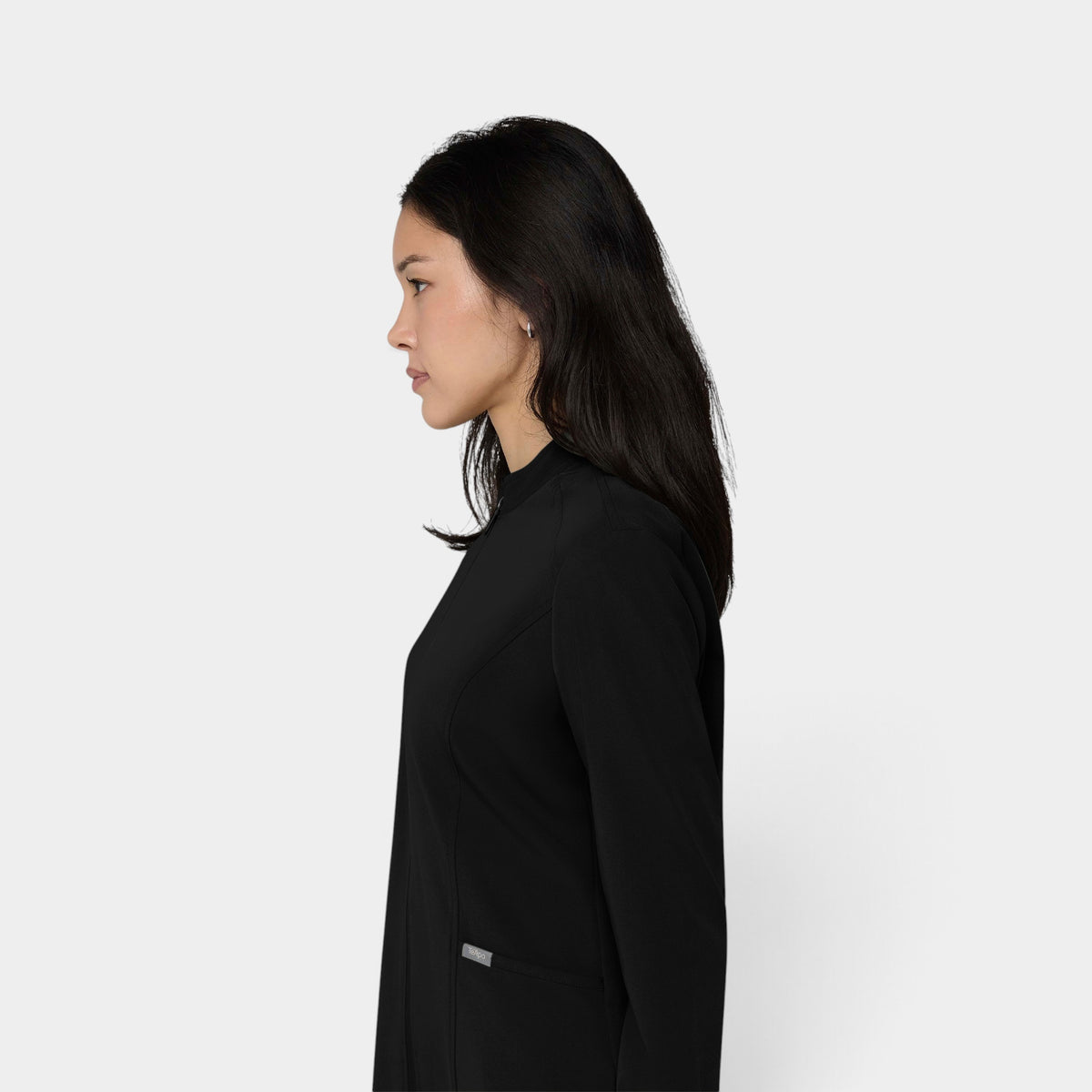 Women's 2-Pocket Zip Jacket with Shirttail Hem | T301