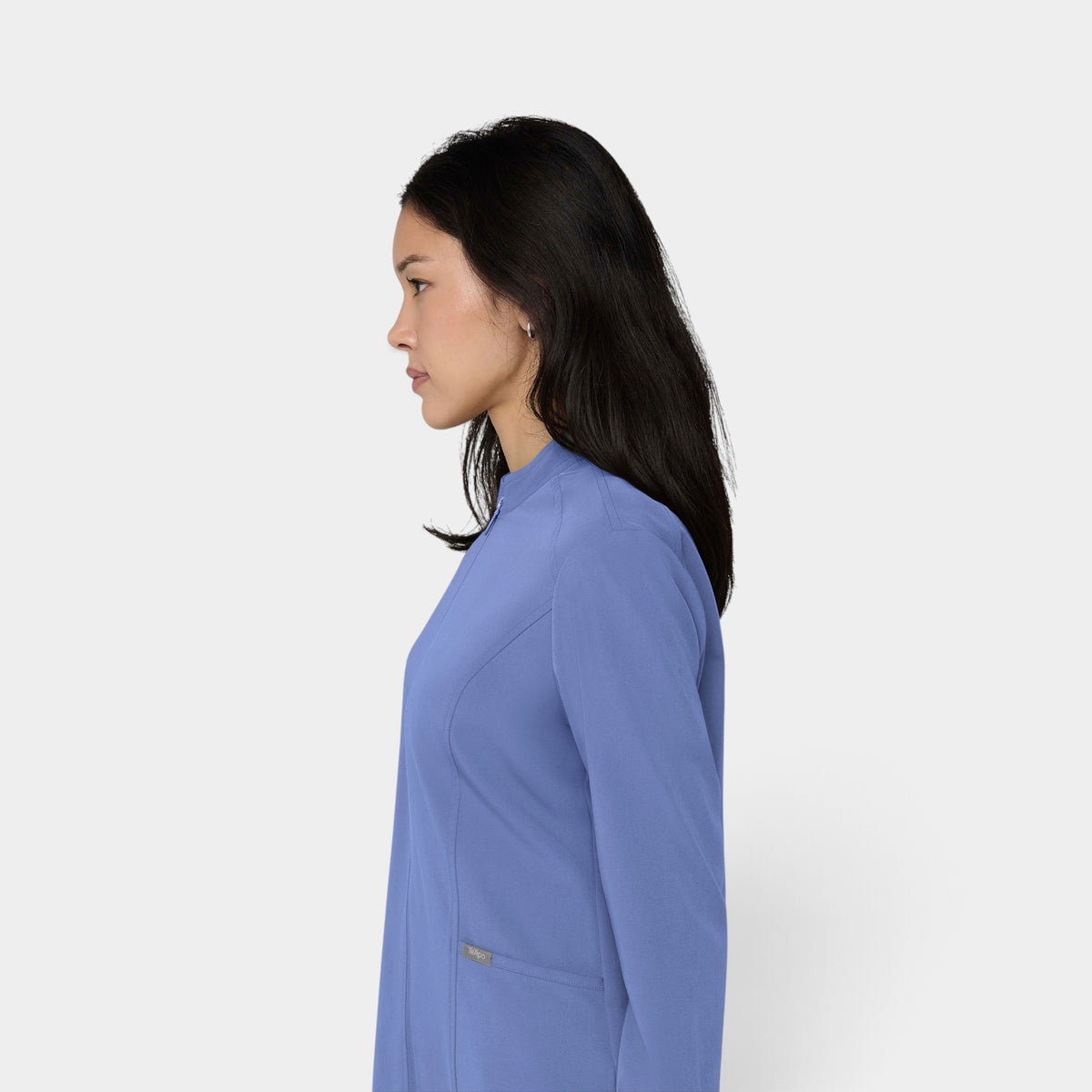 Women's 2-Pocket Zip Jacket with Shirttail Hem | T301