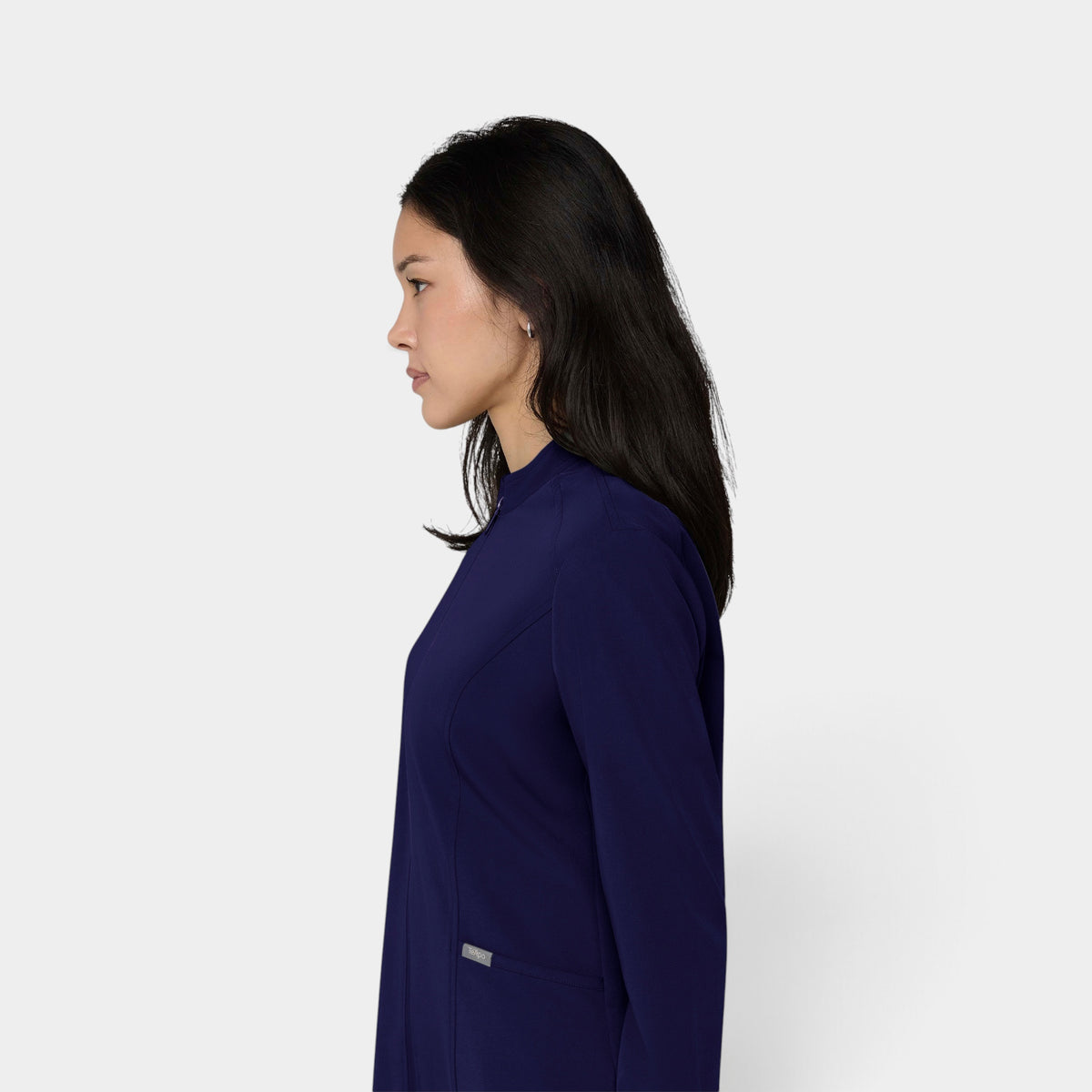 Women's 2-Pocket Zip Jacket with Shirttail Hem | T301