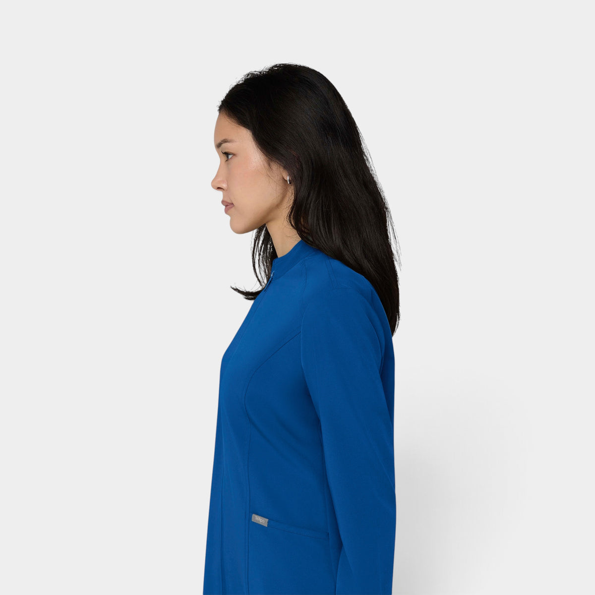 Women's 2-Pocket Zip Jacket with Shirttail Hem | T301