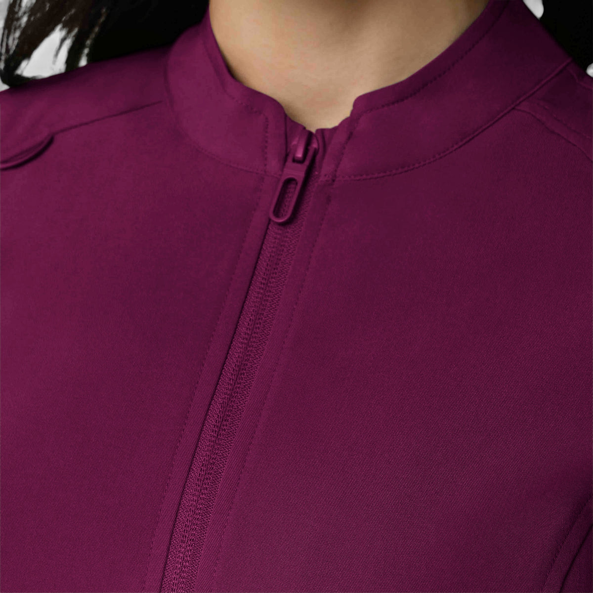 Women's 2-Pocket Zip Jacket with Shirttail Hem | T301