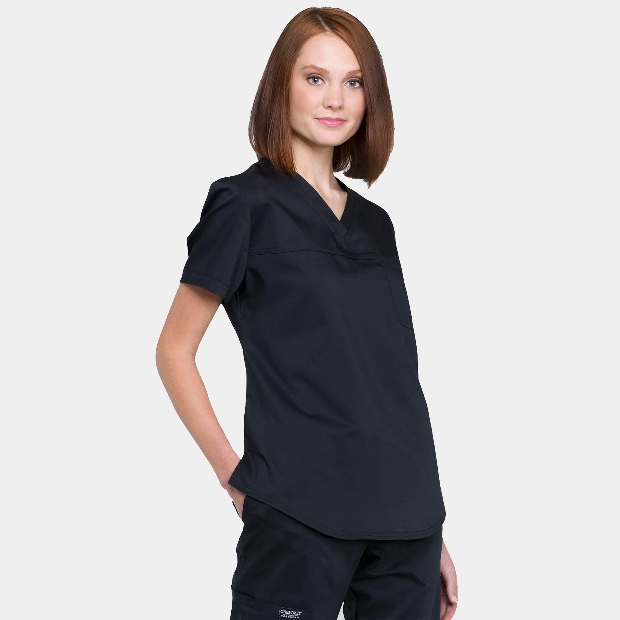 Tuckable V-Neck O.R. Top | WW657