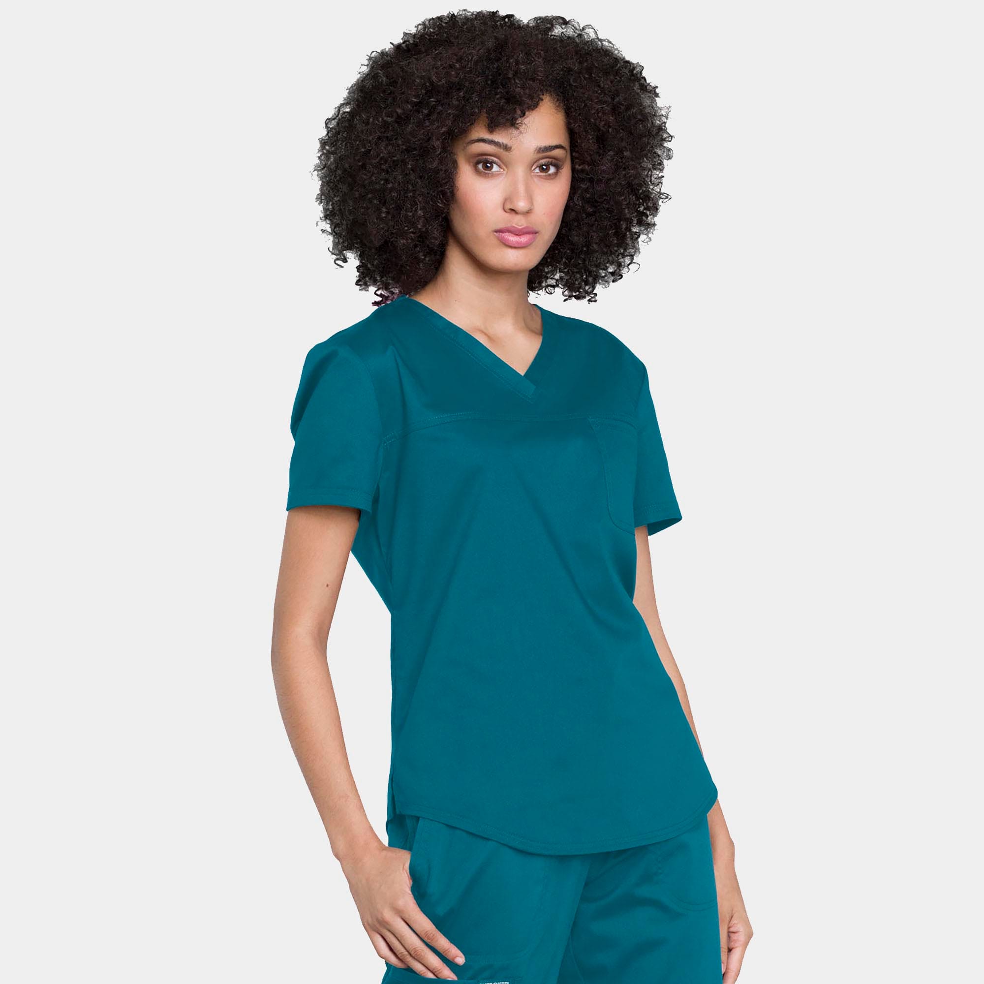 Tuckable V-Neck O.R. Top | WW657