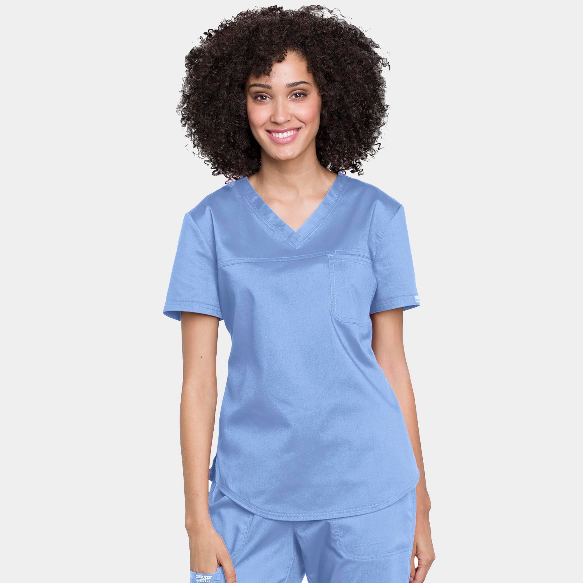 Tuckable V-Neck O.R. Top | WW657