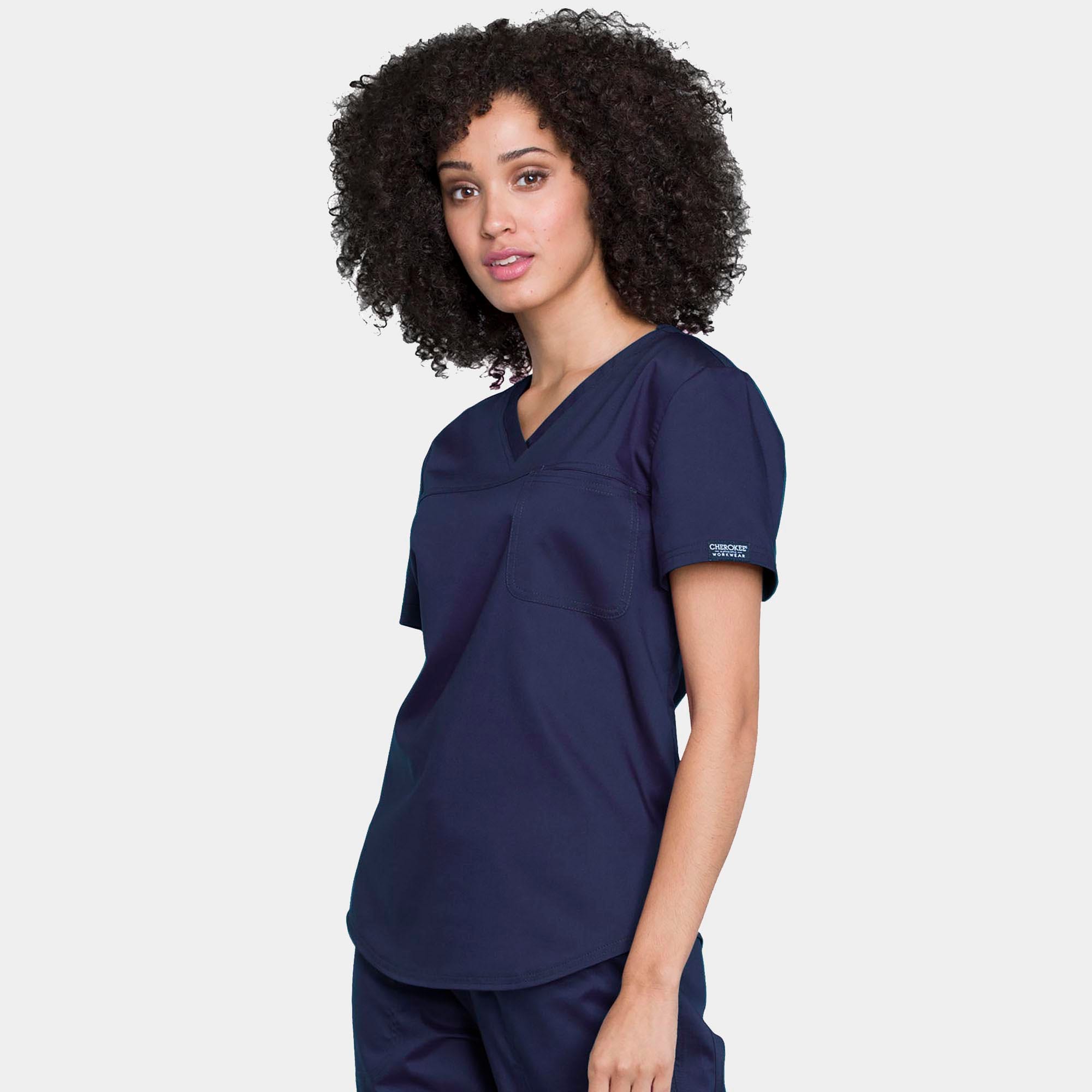 Tuckable V-Neck O.R. Top | WW657