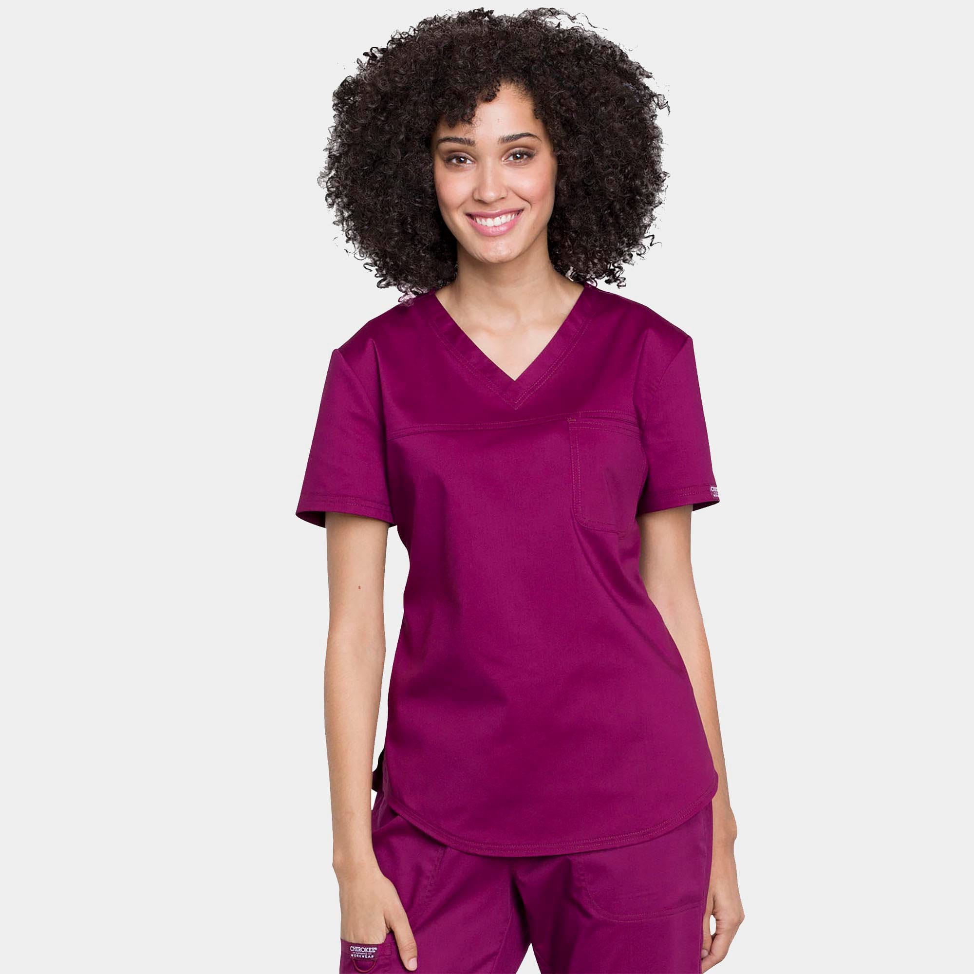 Tuckable V-Neck O.R. Top | WW657