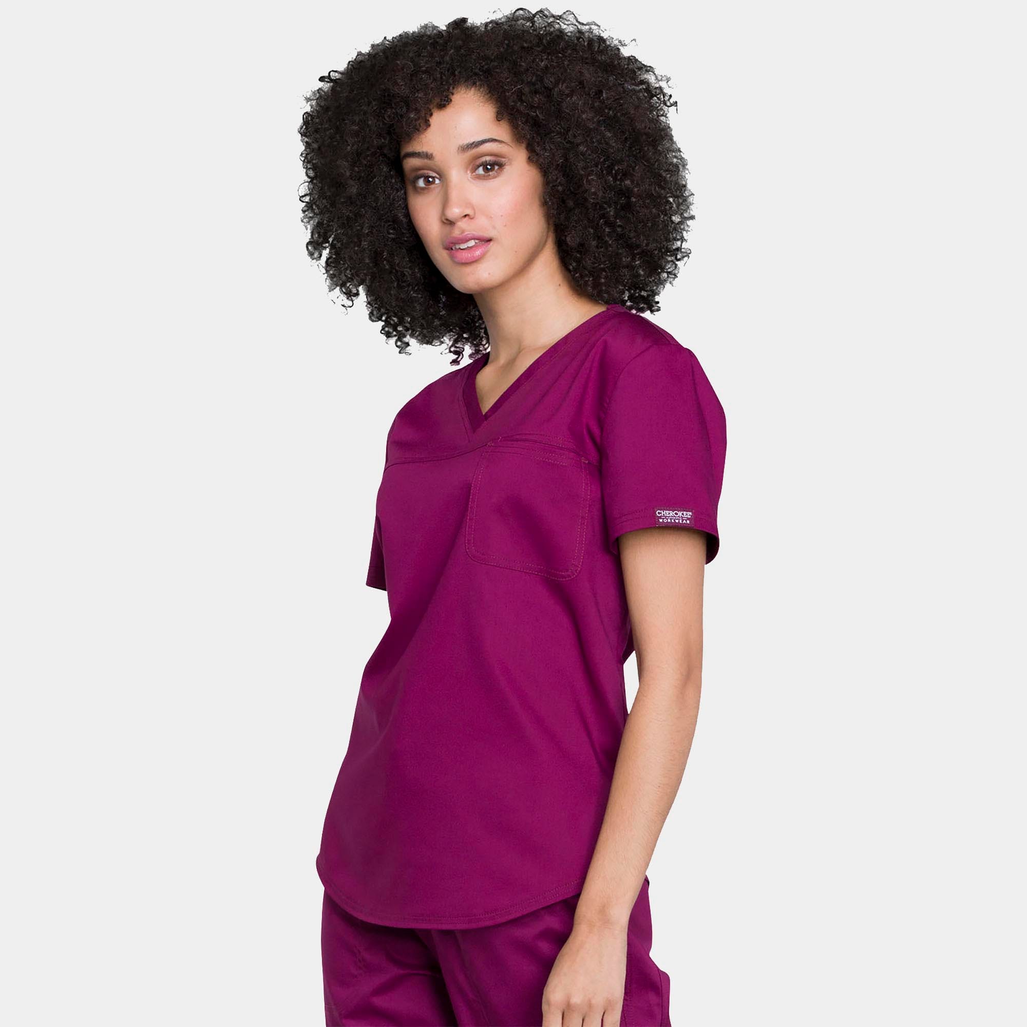 Tuckable V-Neck O.R. Top | WW657