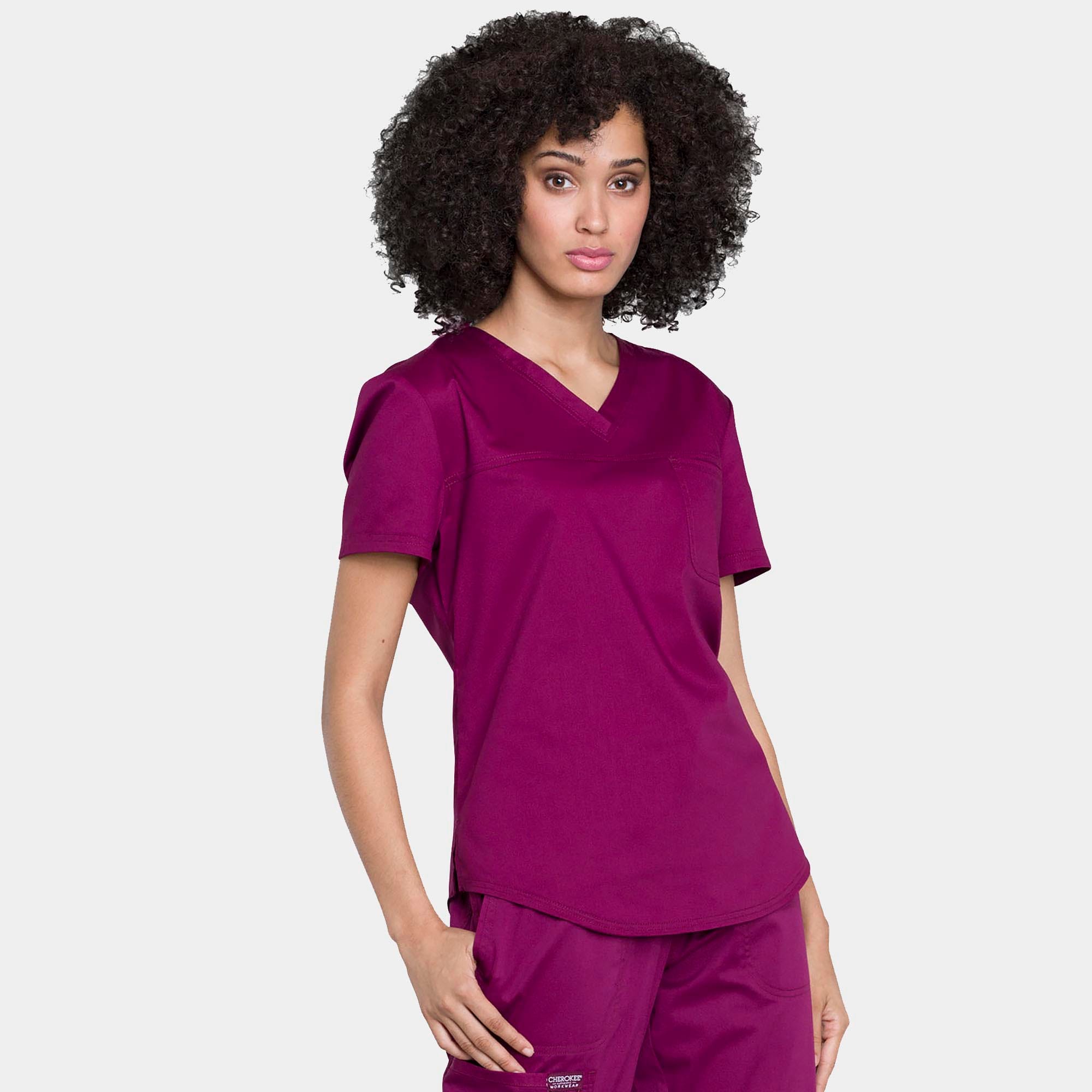 Tuckable V-Neck O.R. Top | WW657