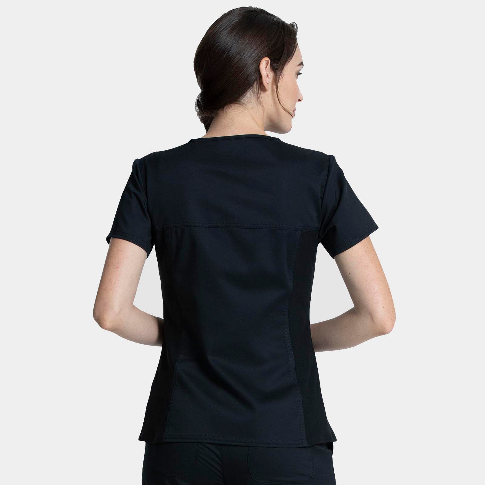 V-Neck Knit Panel Top | WW2875