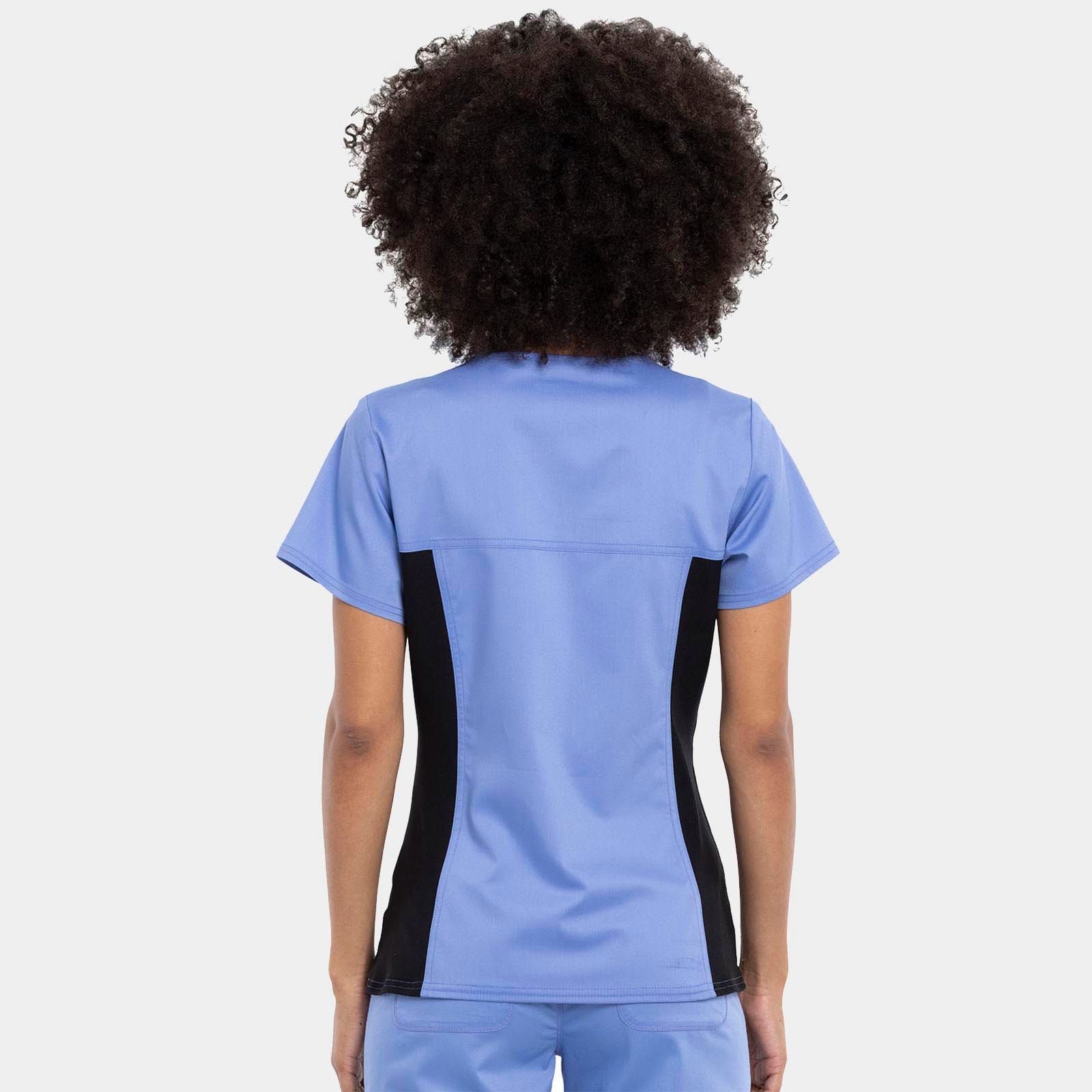 V-Neck Knit Panel Top | WW2875