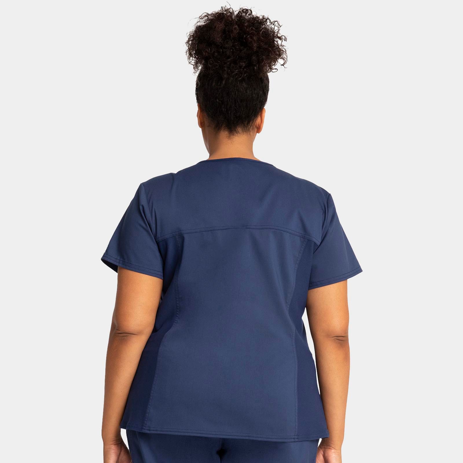 V-Neck Knit Panel Top | WW2875