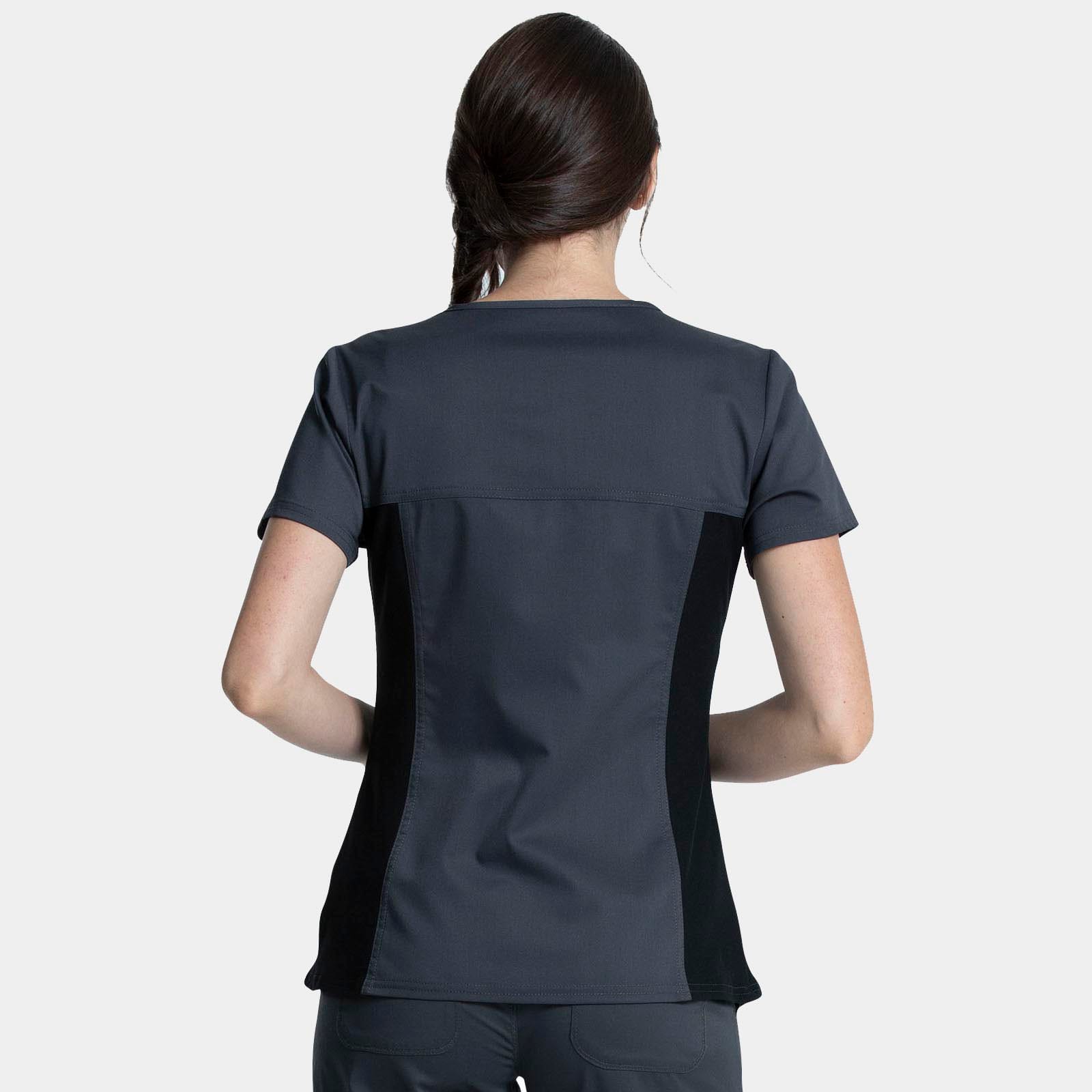 V-Neck Knit Panel Top | WW2875