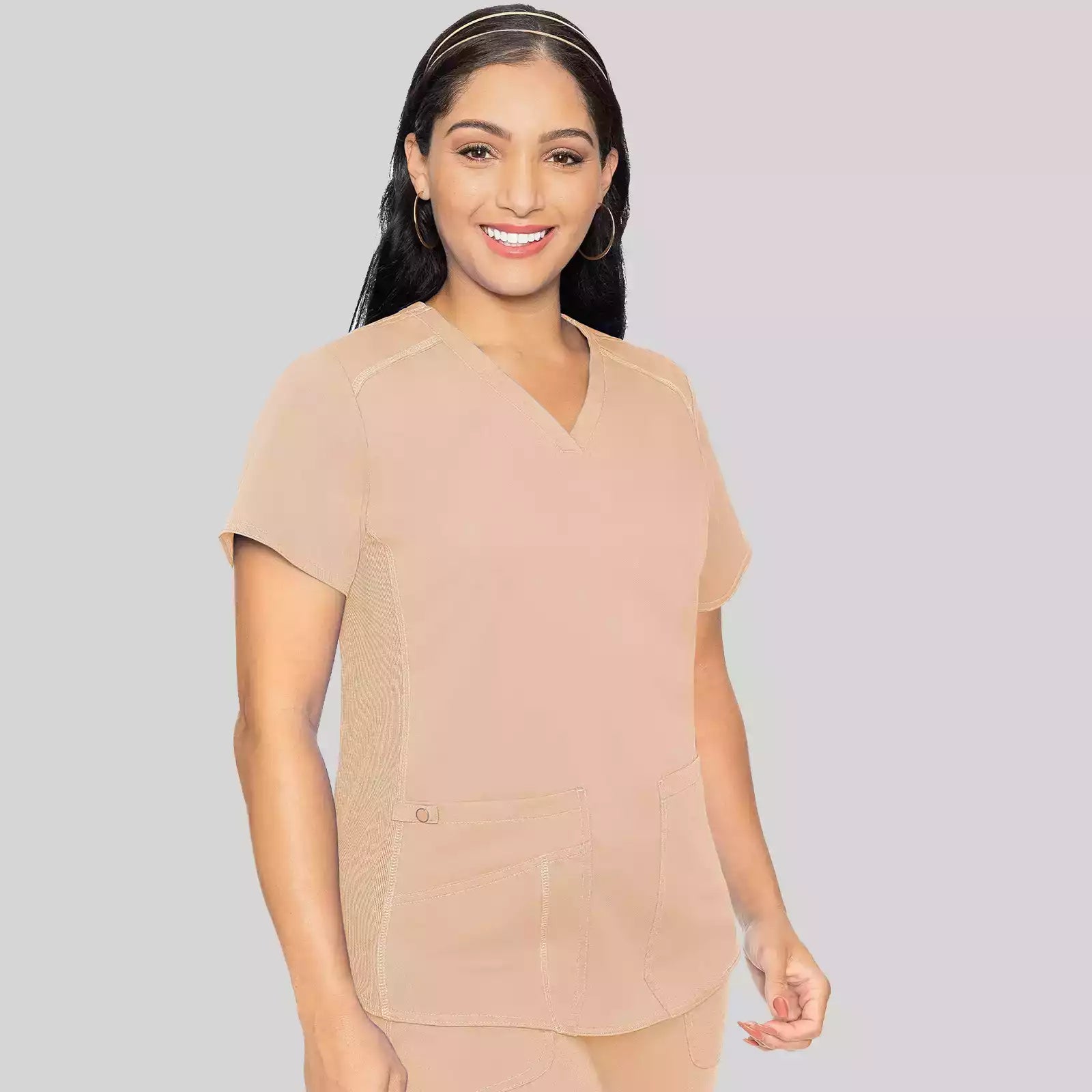 V-Neck Shirttail Top | MC7459