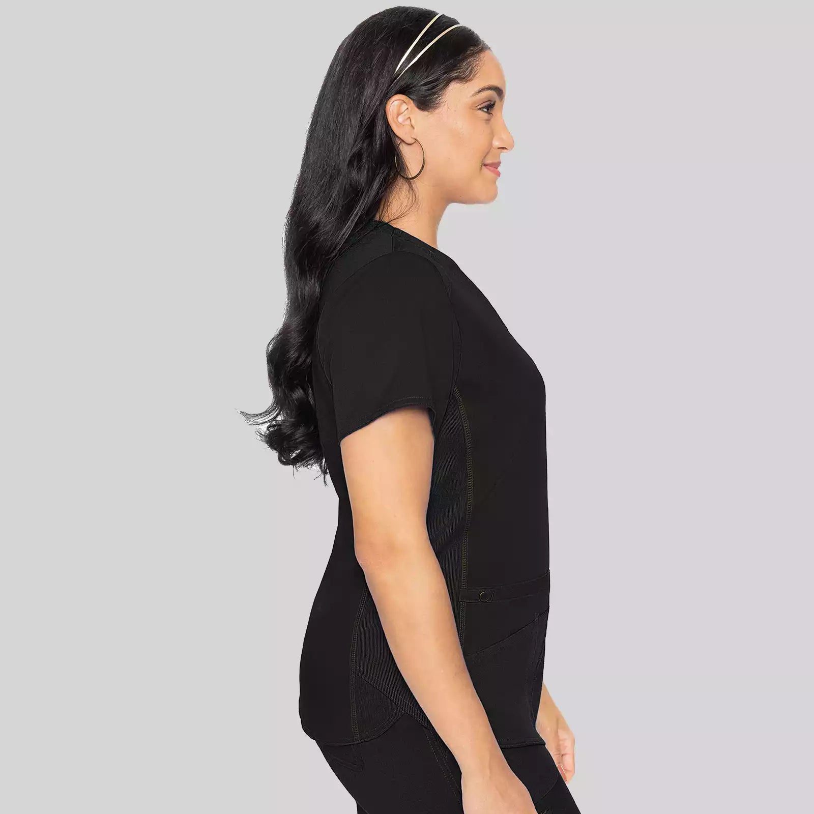 V-Neck Shirttail Top | MC7459