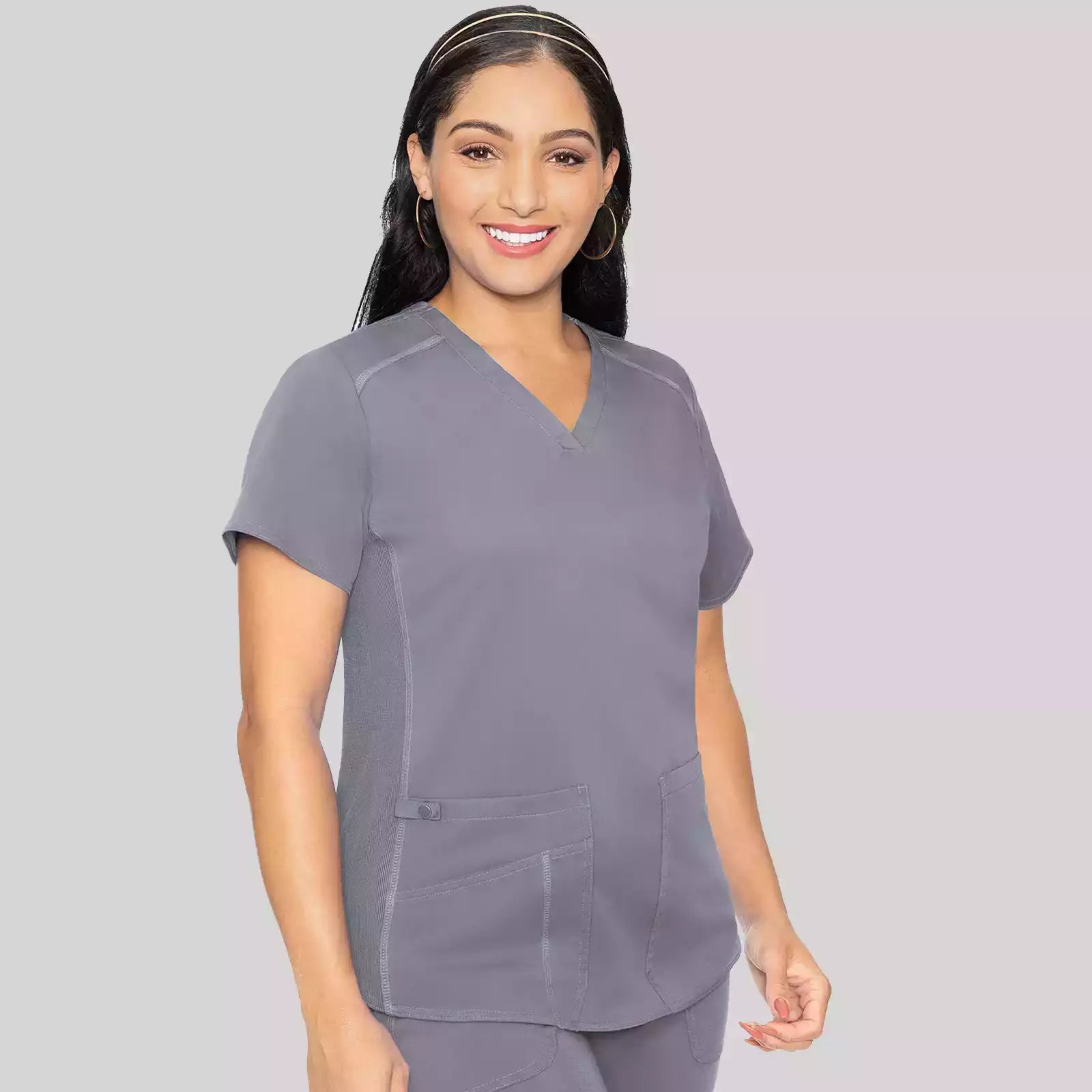 V-Neck Shirttail Top | MC7459