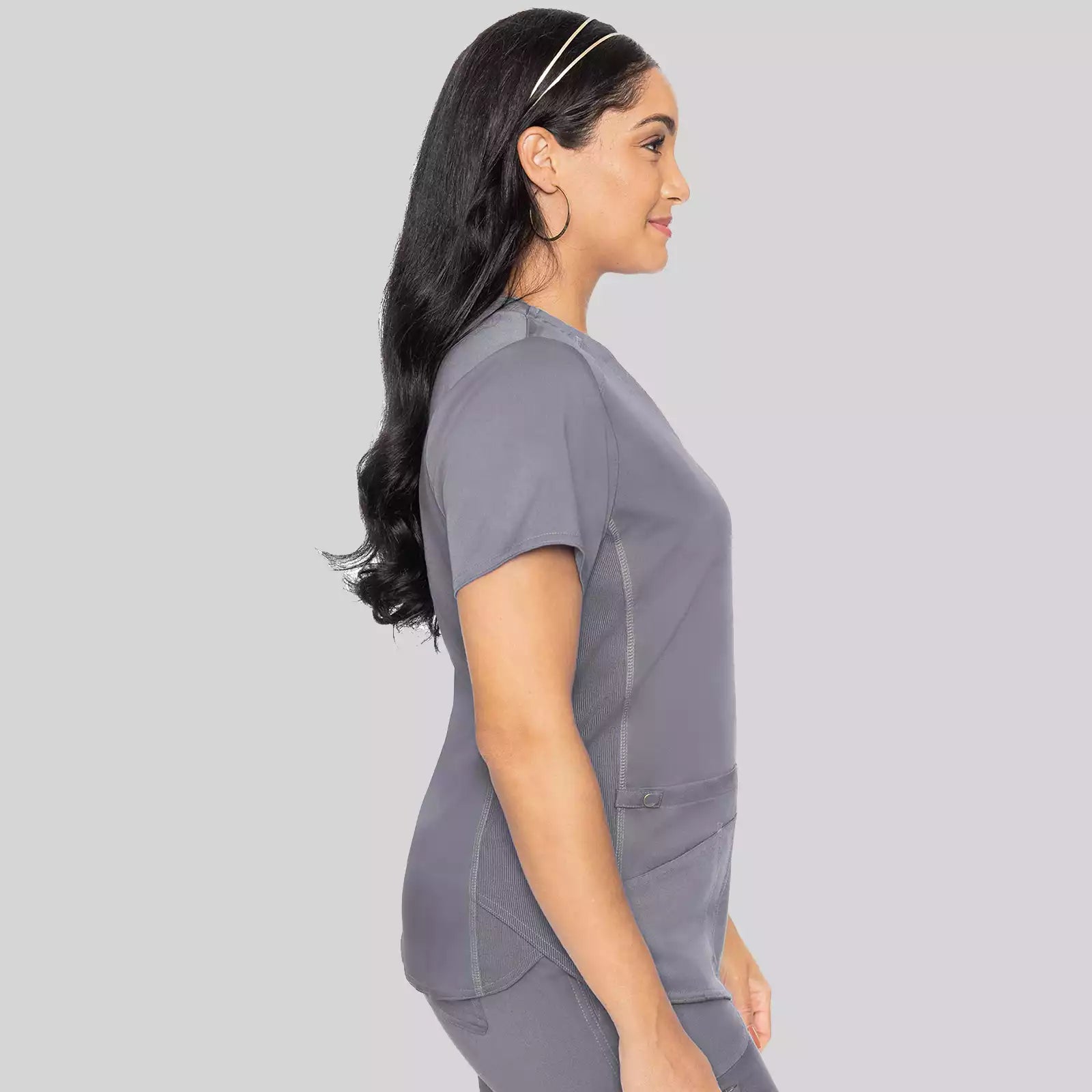 V-Neck Shirttail Top | MC7459