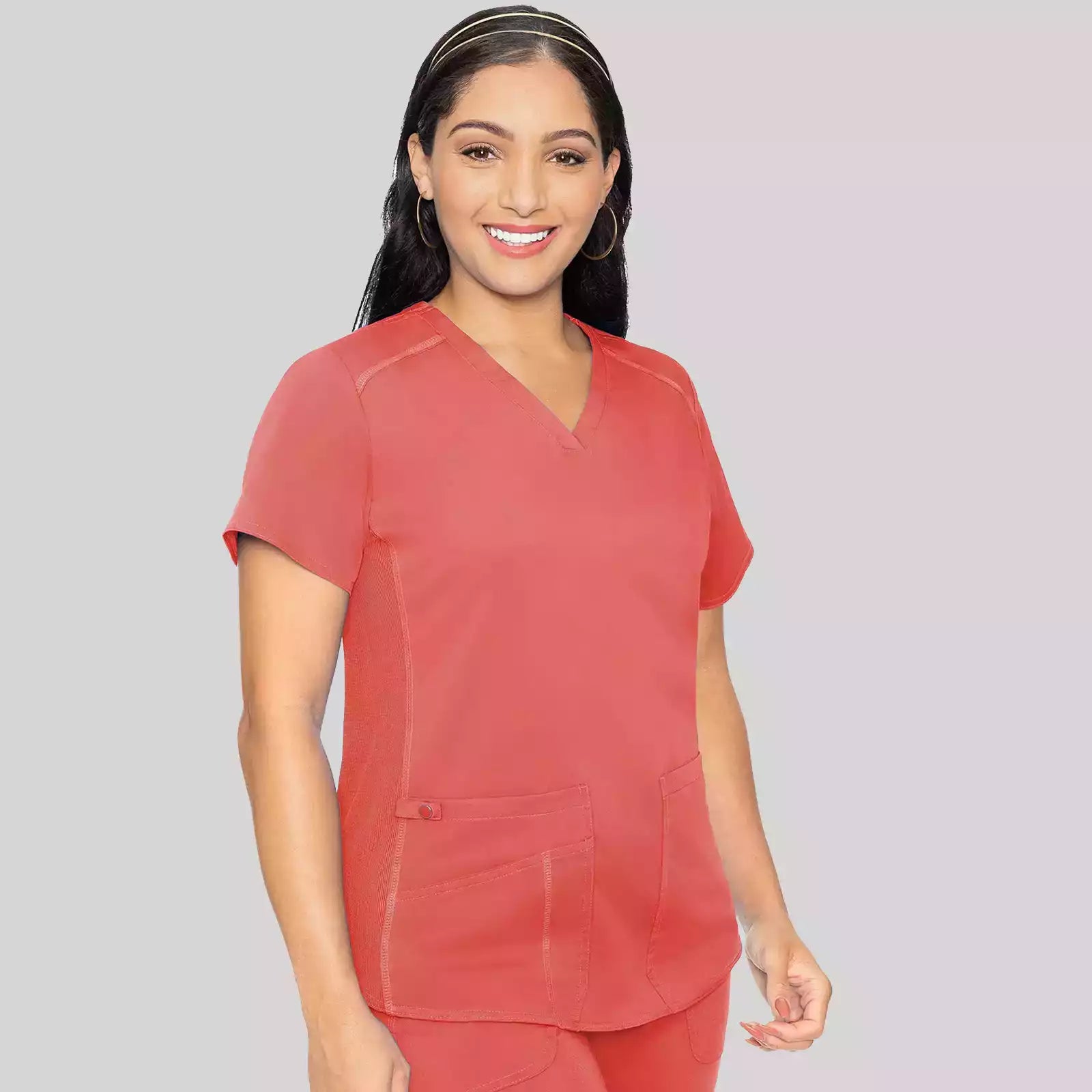 V-Neck Shirttail Top | MC7459