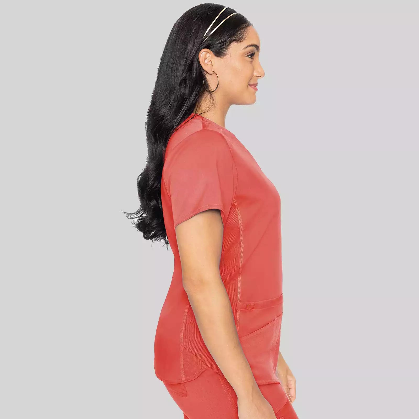 V-Neck Shirttail Top | MC7459