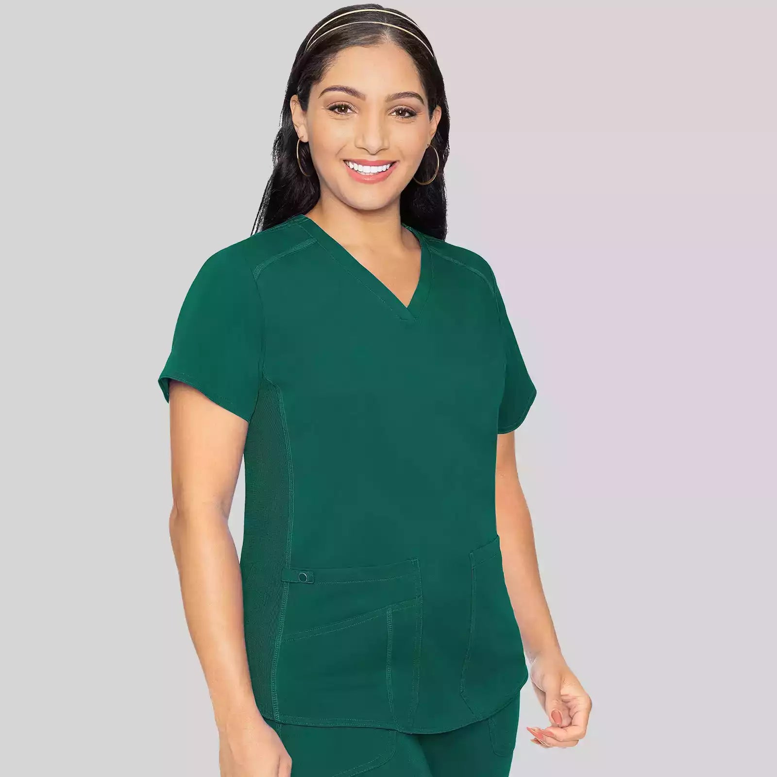 V-Neck Shirttail Top | MC7459