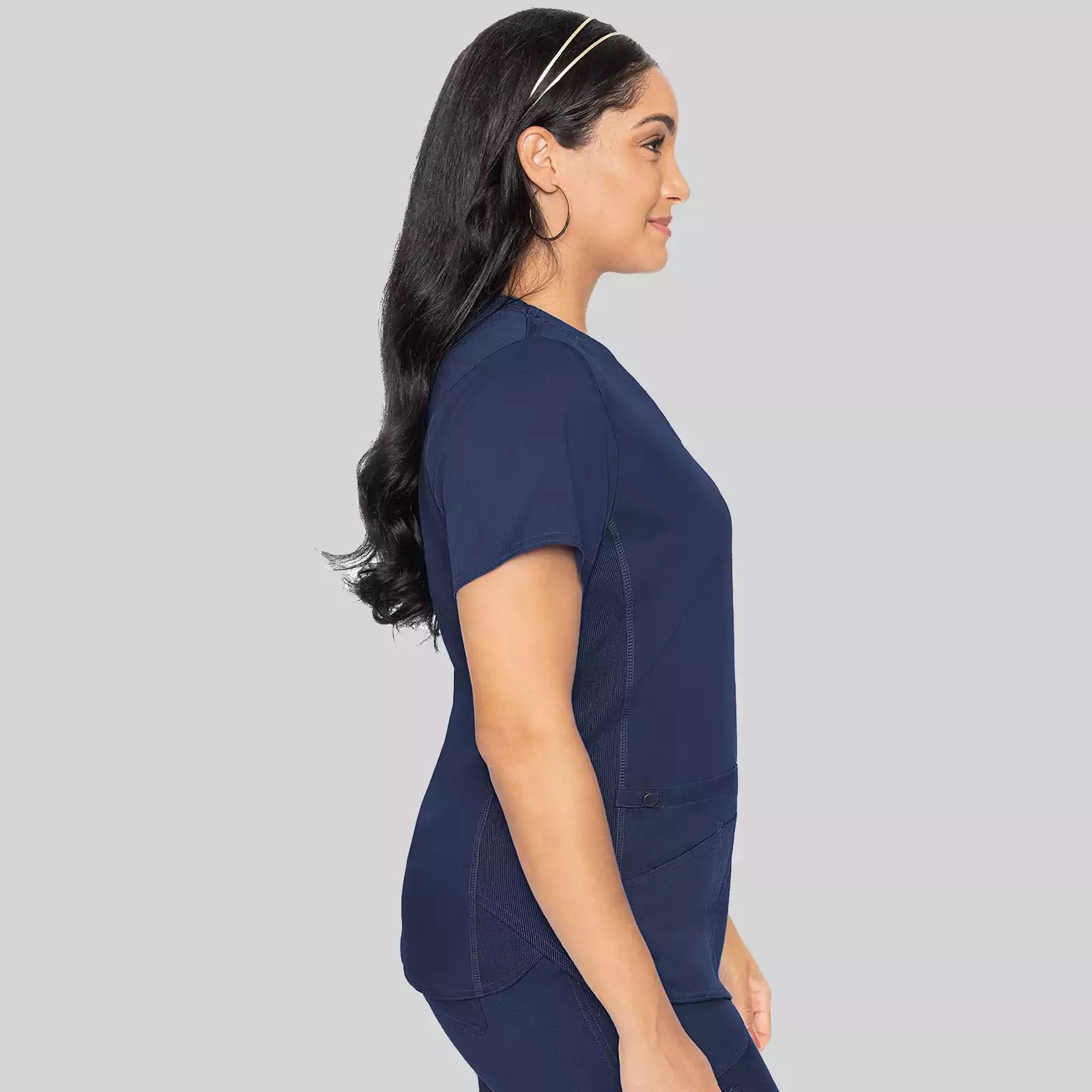 V-Neck Shirttail Top | MC7459