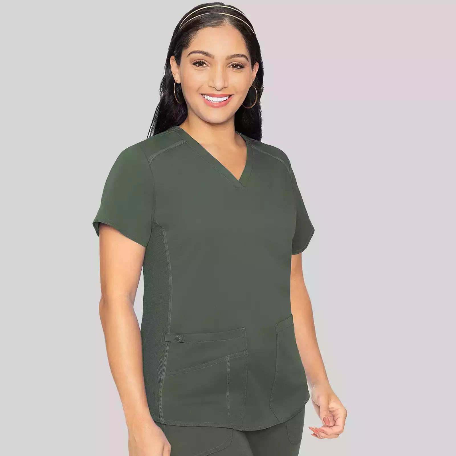 V-Neck Shirttail Top | MC7459