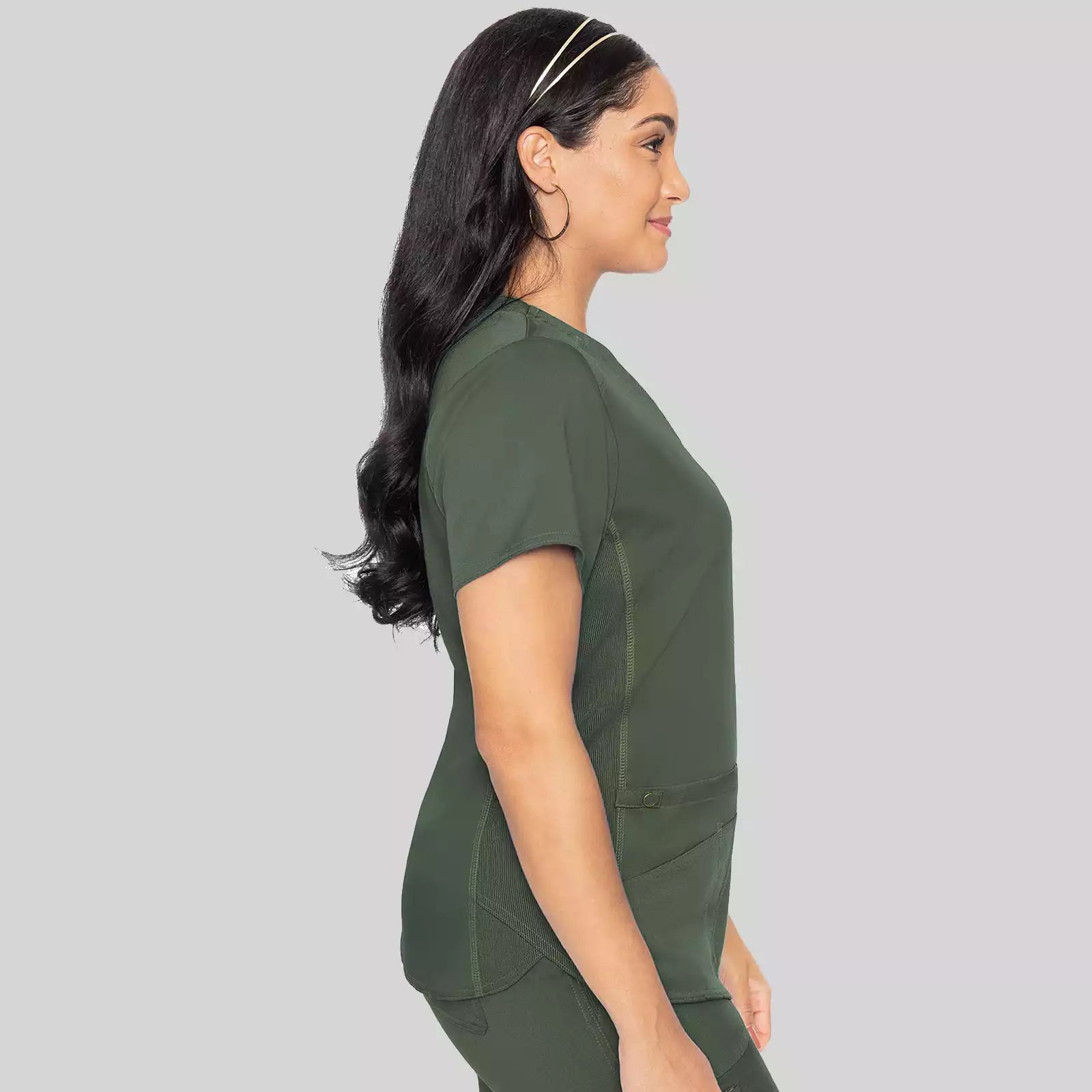 V-Neck Shirttail Top | MC7459