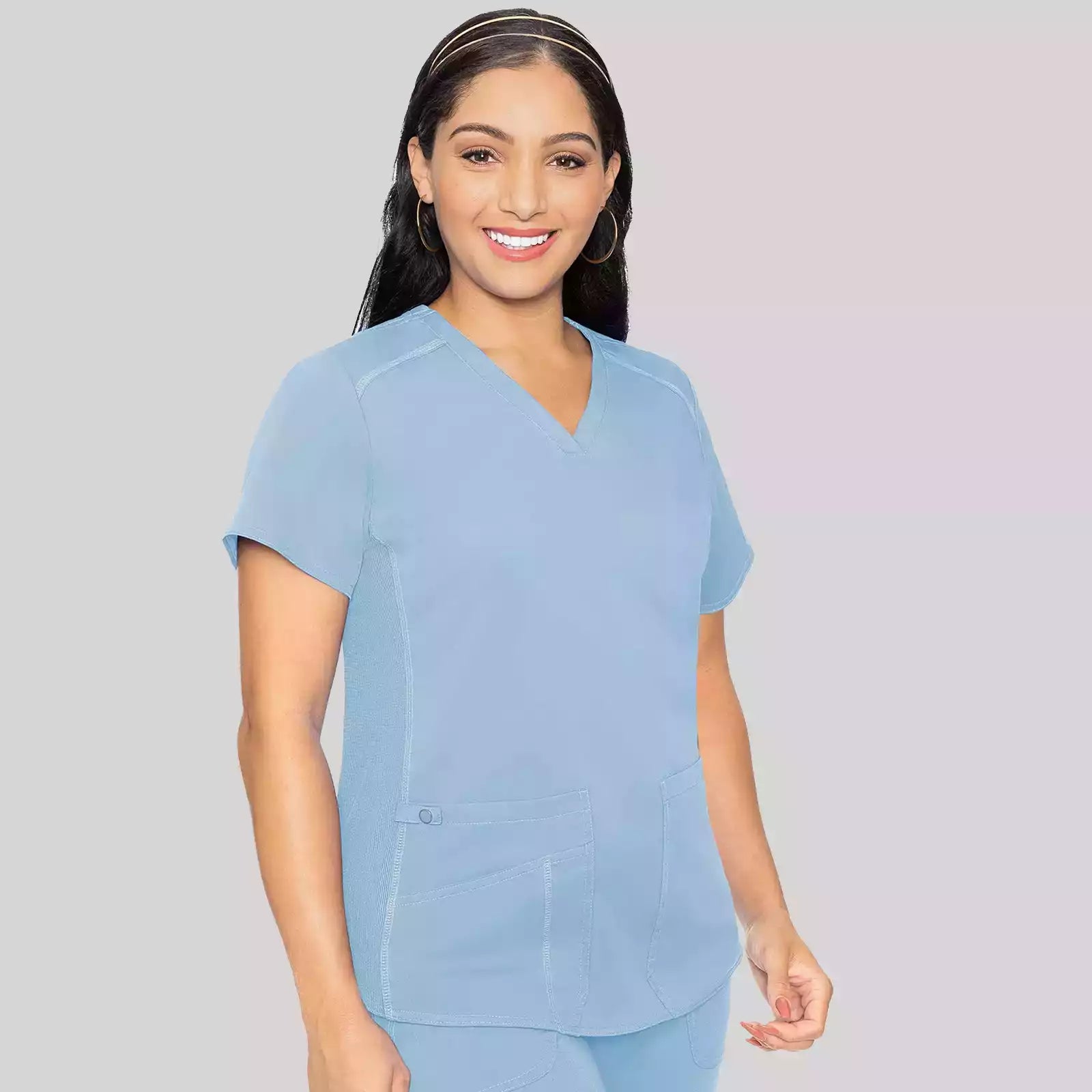 V-Neck Shirttail Top | MC7459