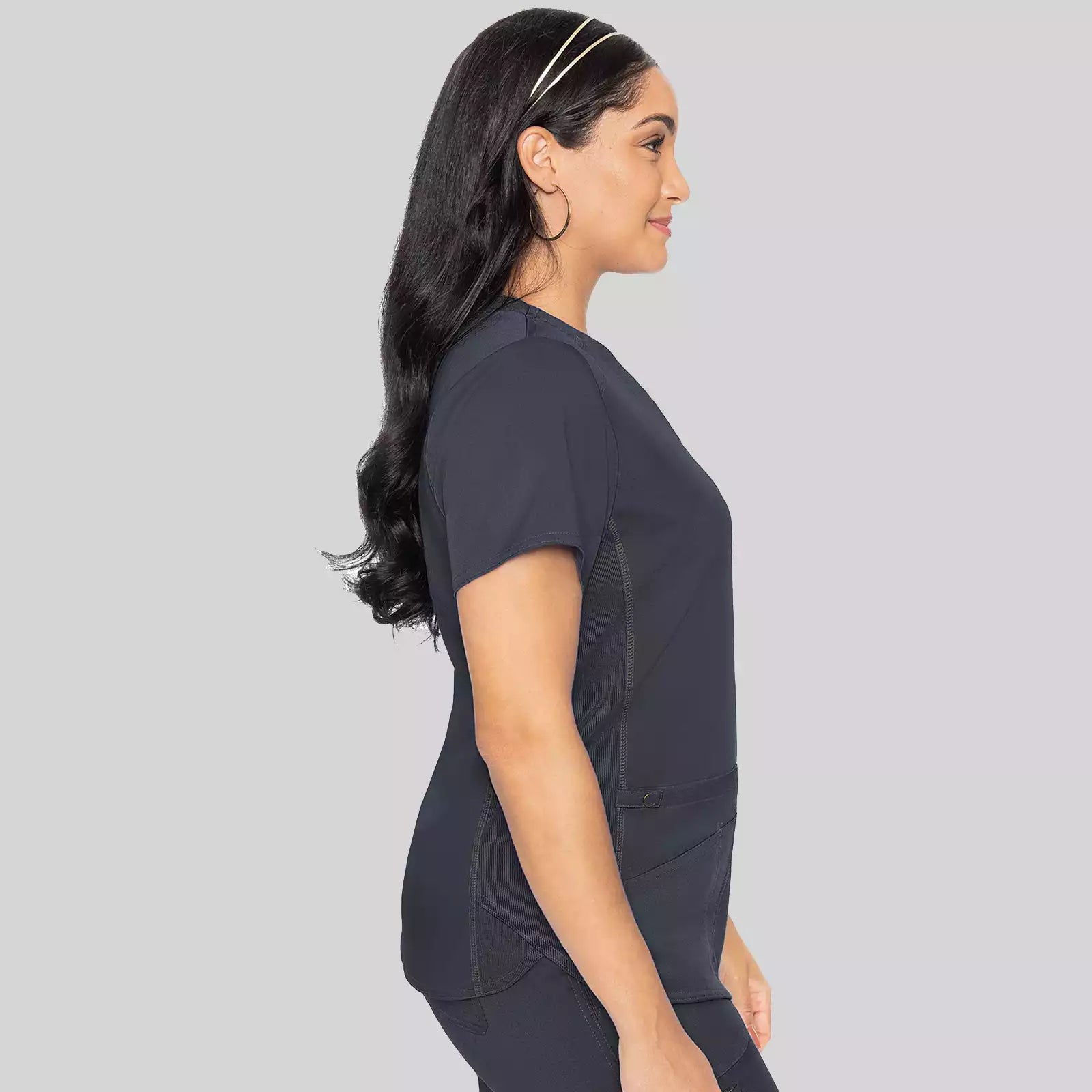 V-Neck Shirttail Top | MC7459