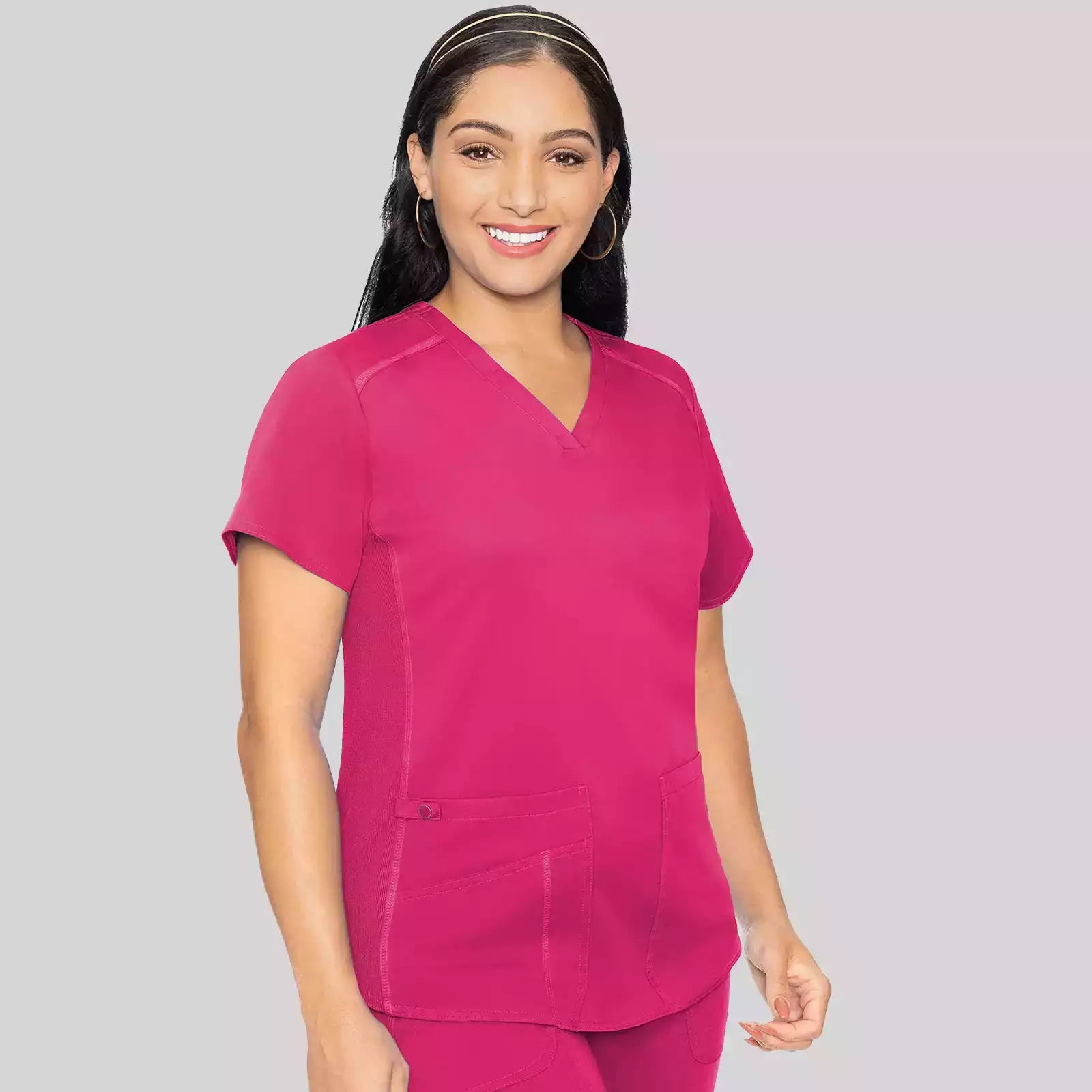 V-Neck Shirttail Top | MC7459