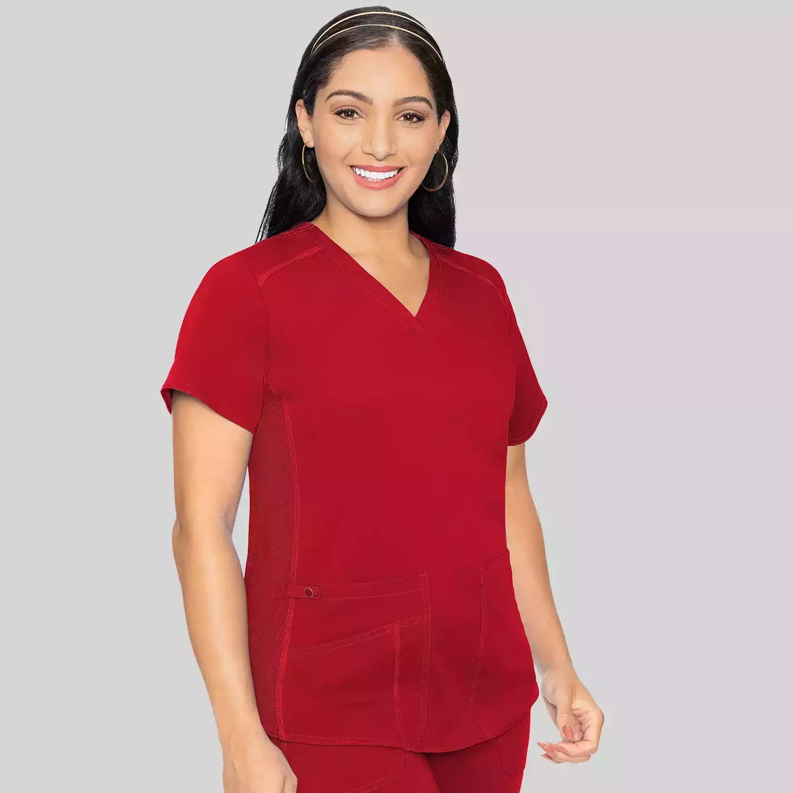 V-Neck Shirttail Top | MC7459