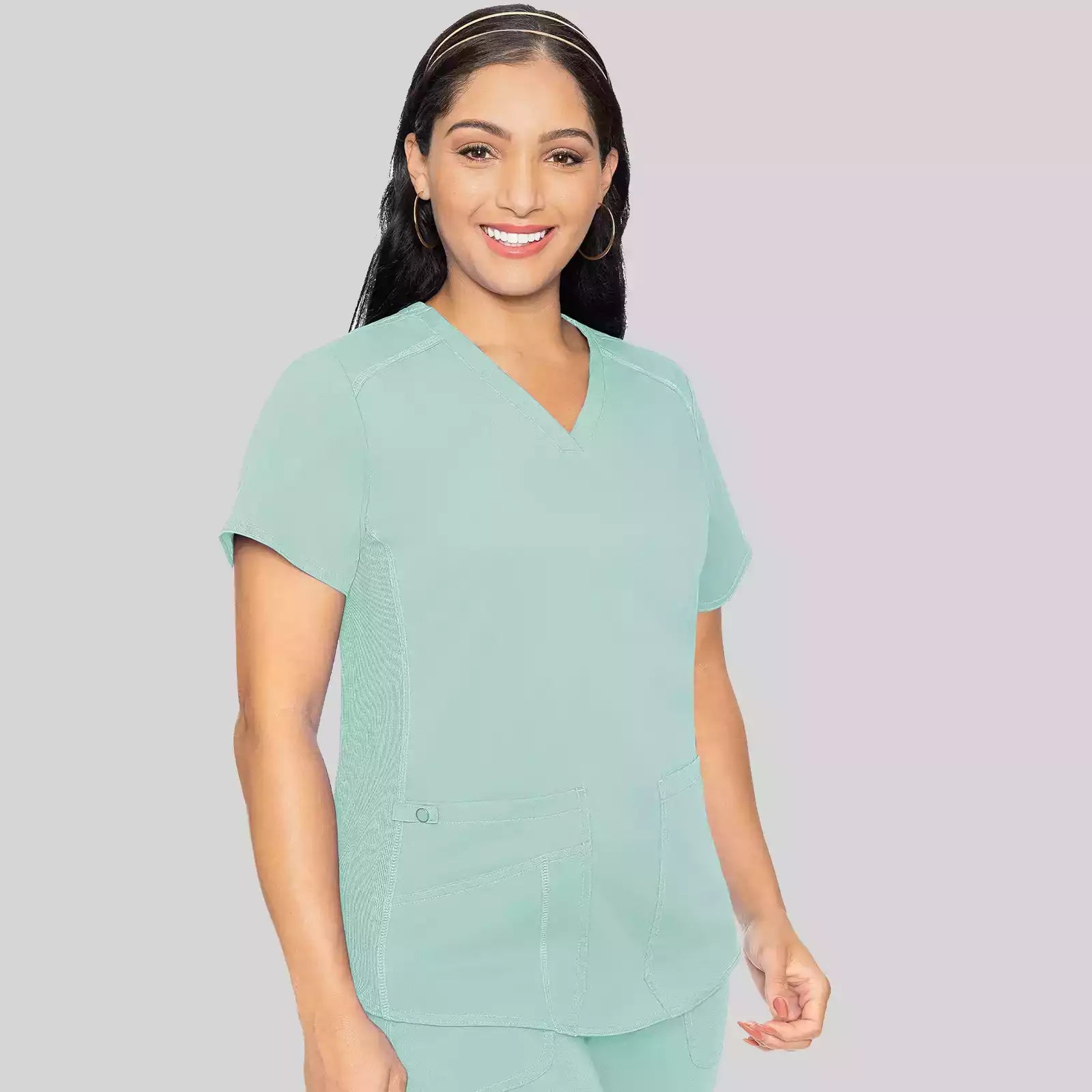 V-Neck Shirttail Top | MC7459