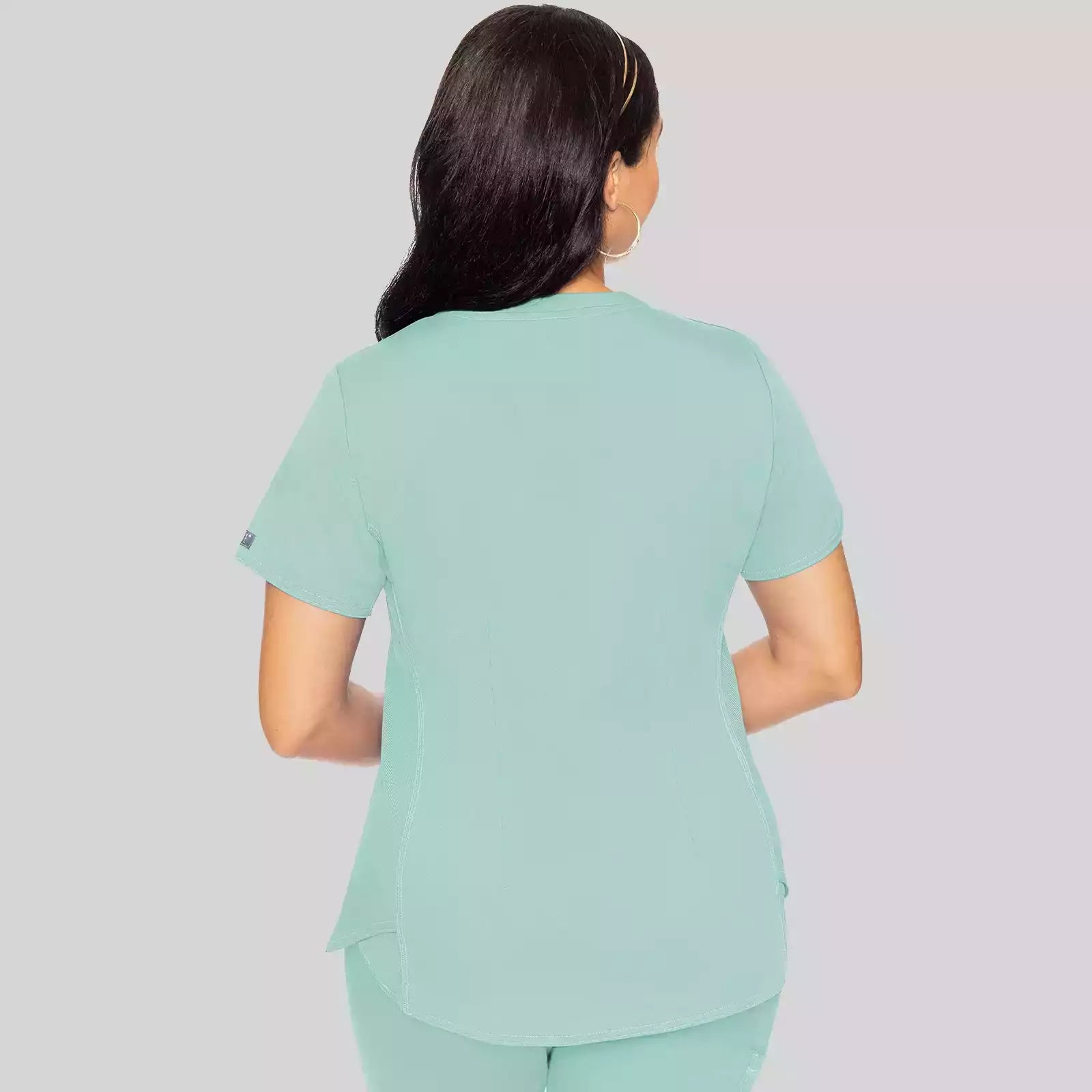 V-Neck Shirttail Top | MC7459