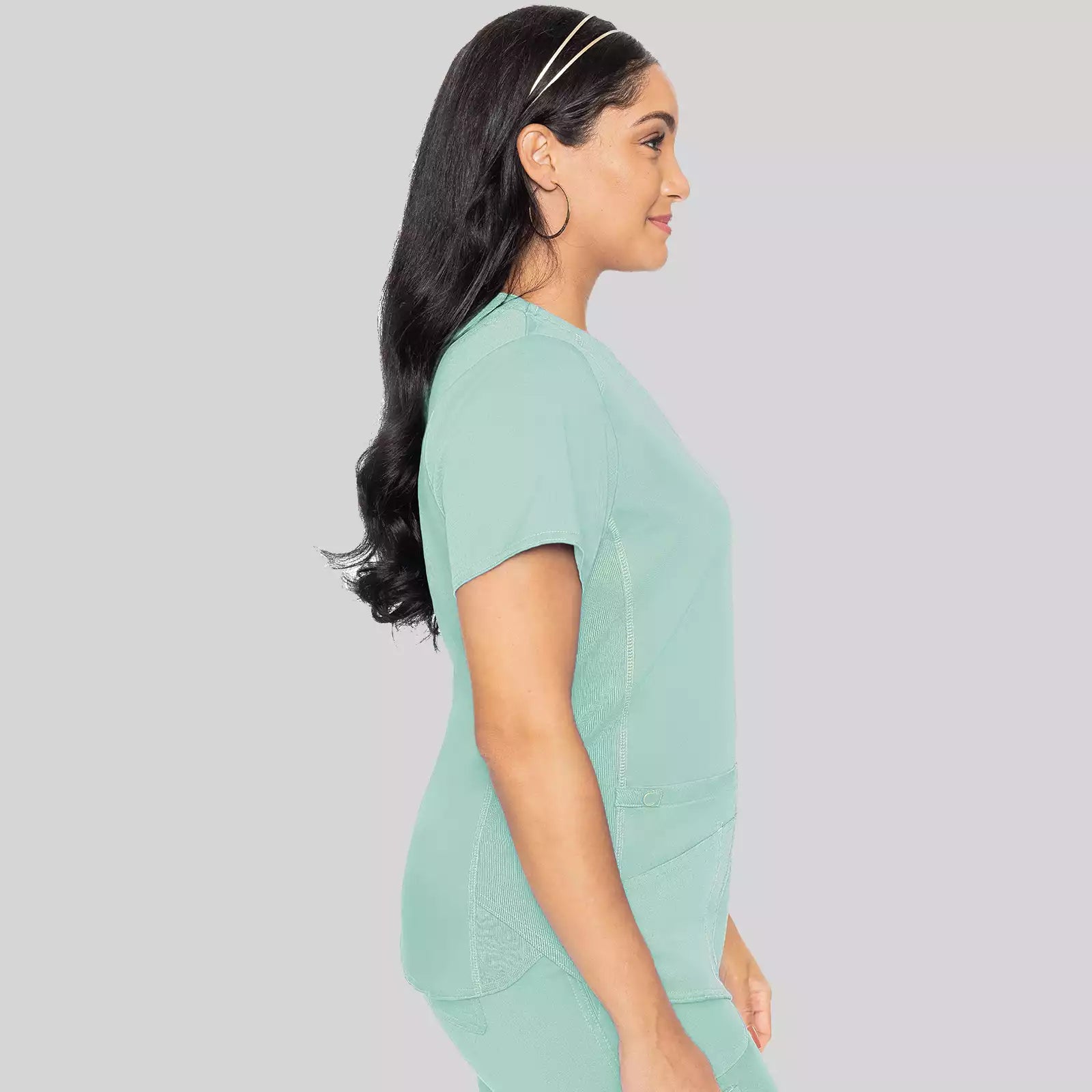 V-Neck Shirttail Top | MC7459
