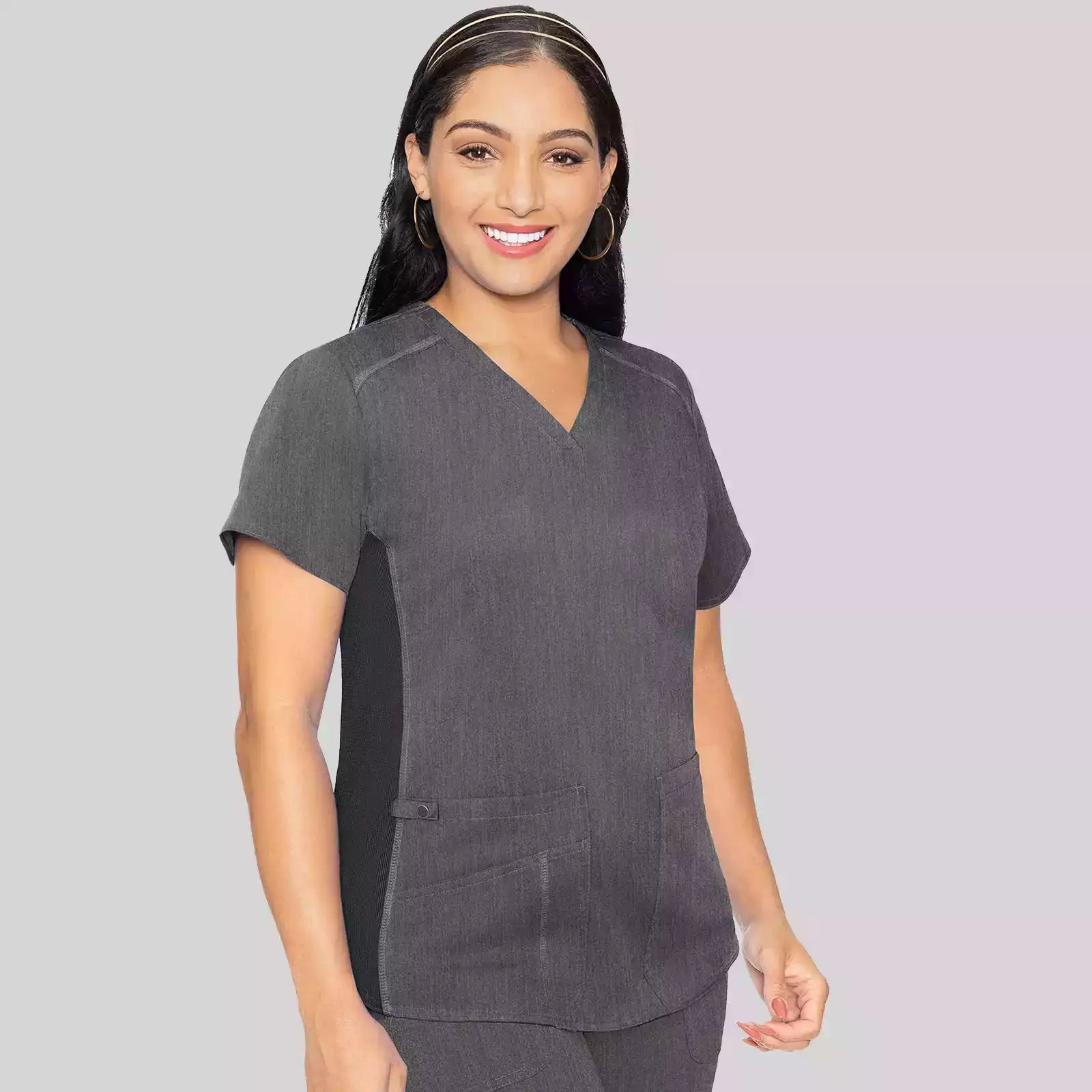 V-Neck Shirttail Top | MC7459