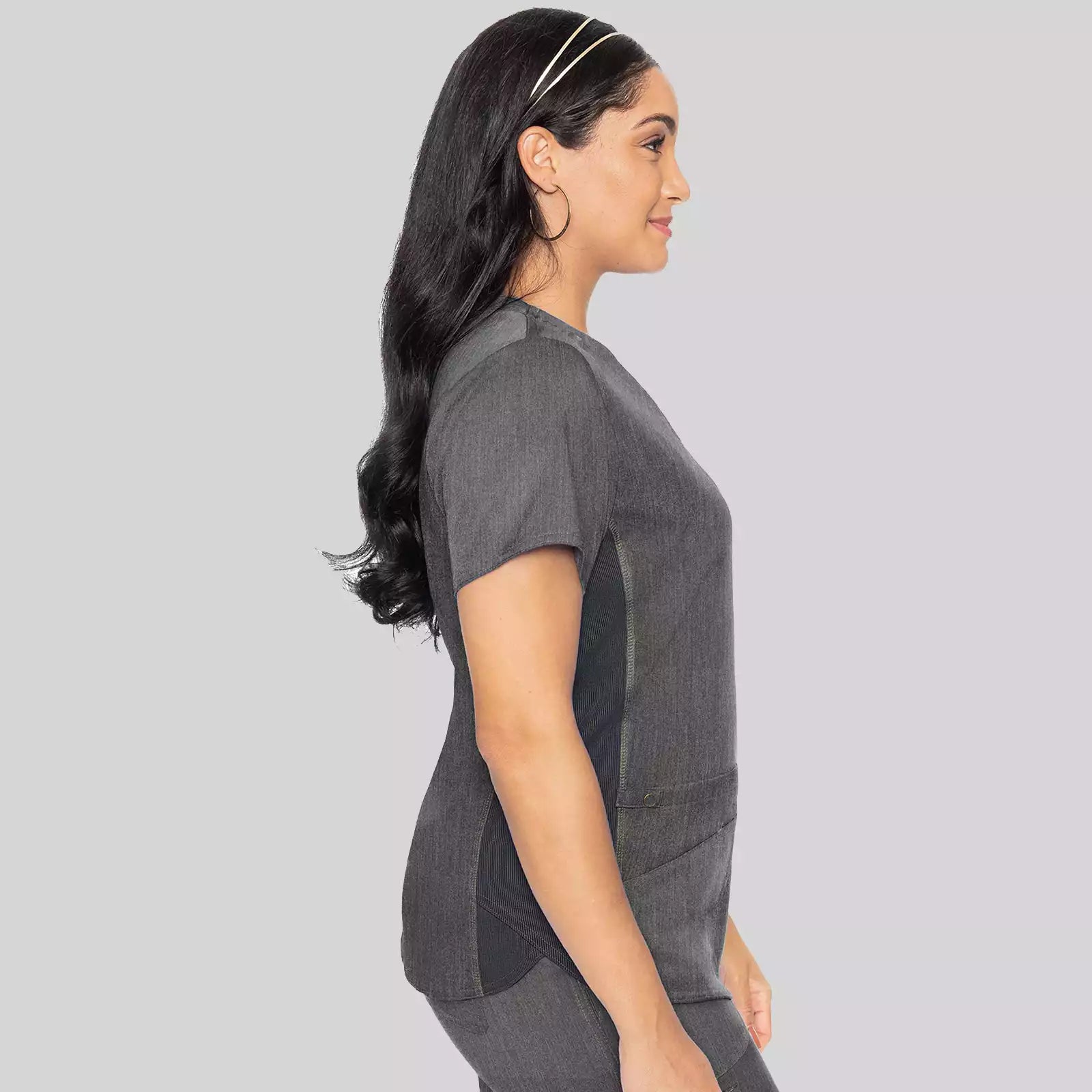 V-Neck Shirttail Top | MC7459