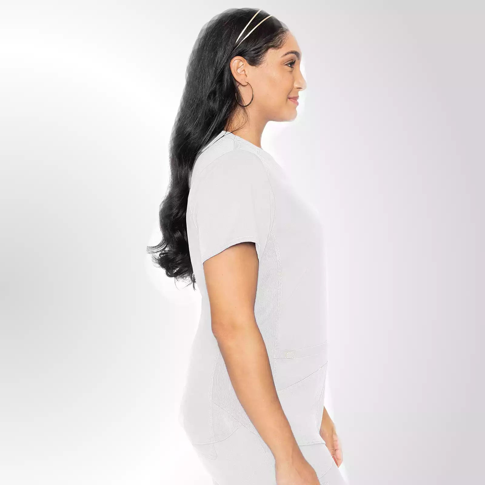 V-Neck Shirttail Top | MC7459