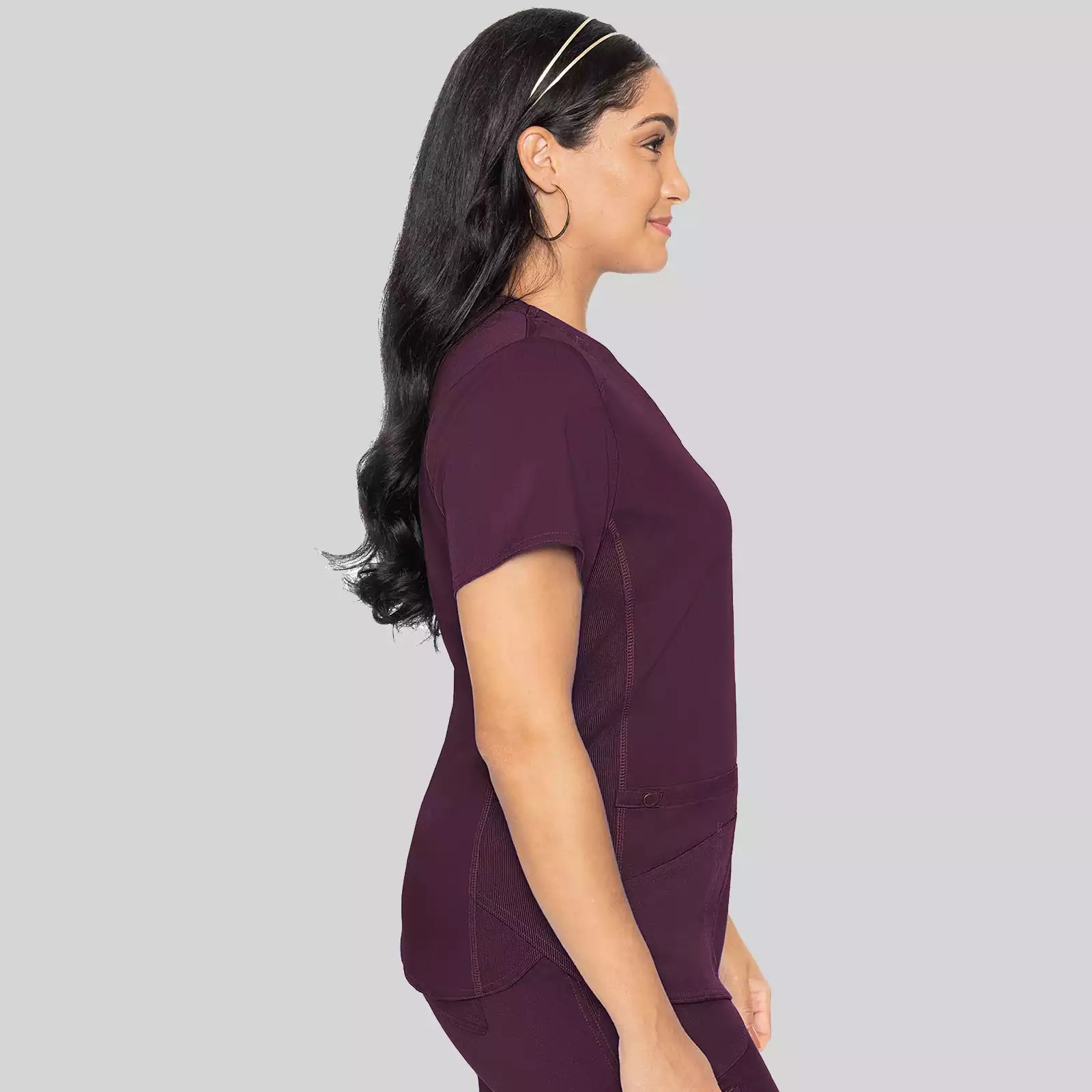 V-Neck Shirttail Top | MC7459