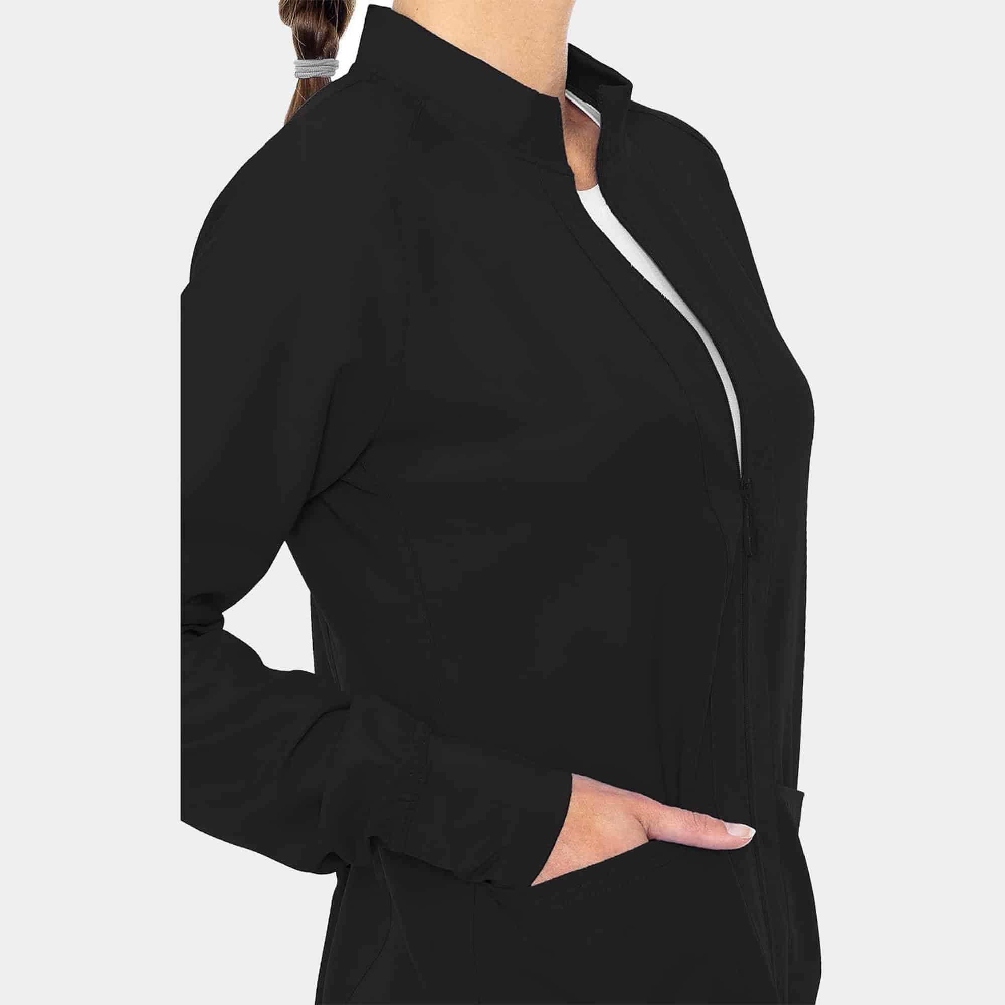MC Insight Zip Front Warm-Up With Shoulder Yokes | MC2660