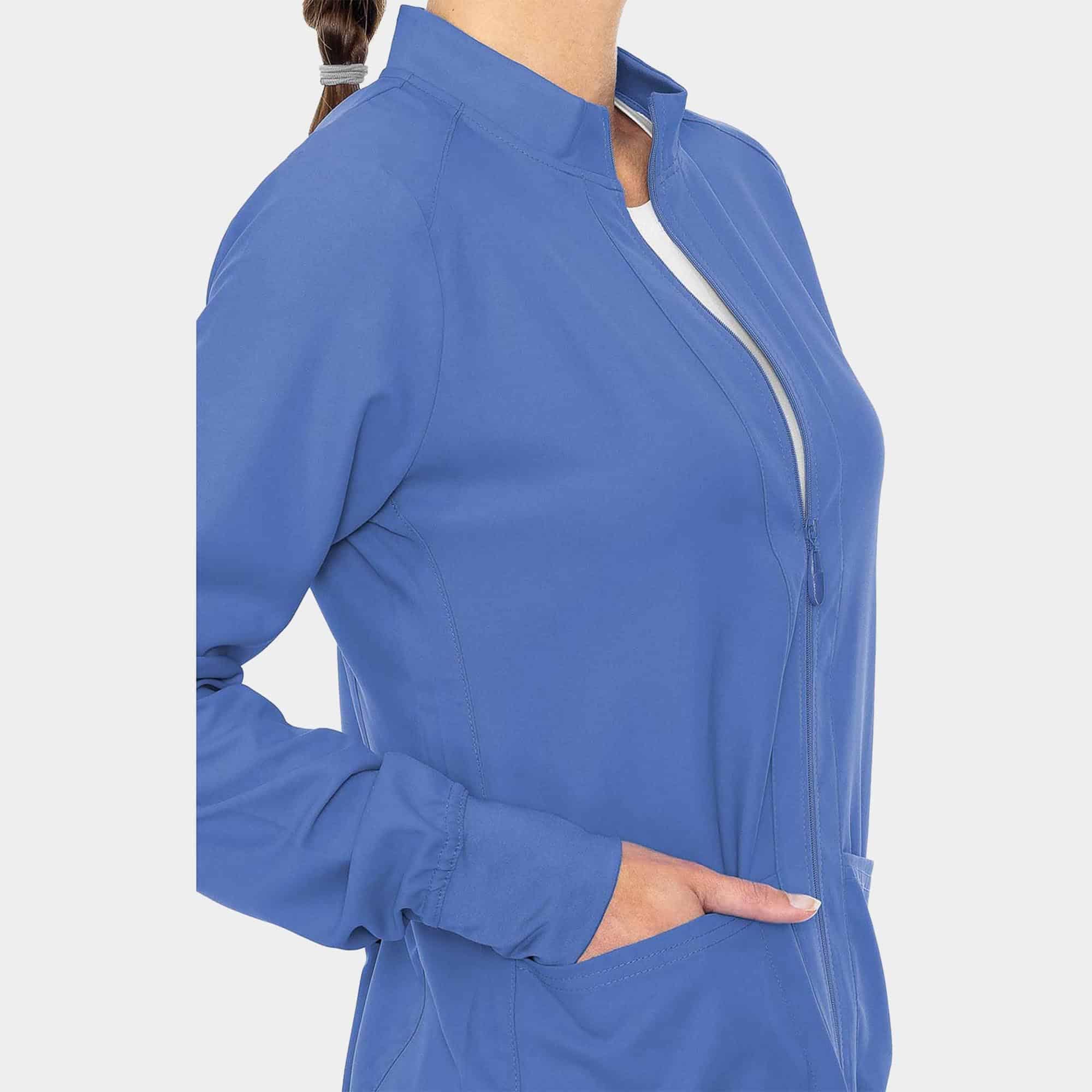MC Insight Zip Front Warm-Up With Shoulder Yokes | MC2660