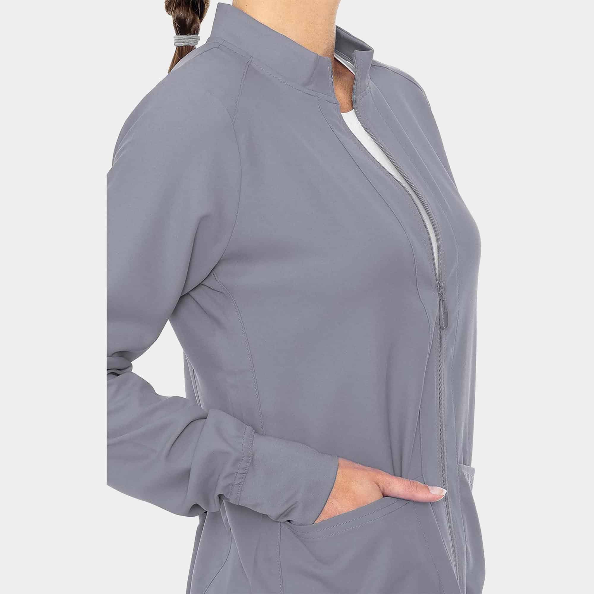 MC Insight Zip Front Warm-Up With Shoulder Yokes | MC2660