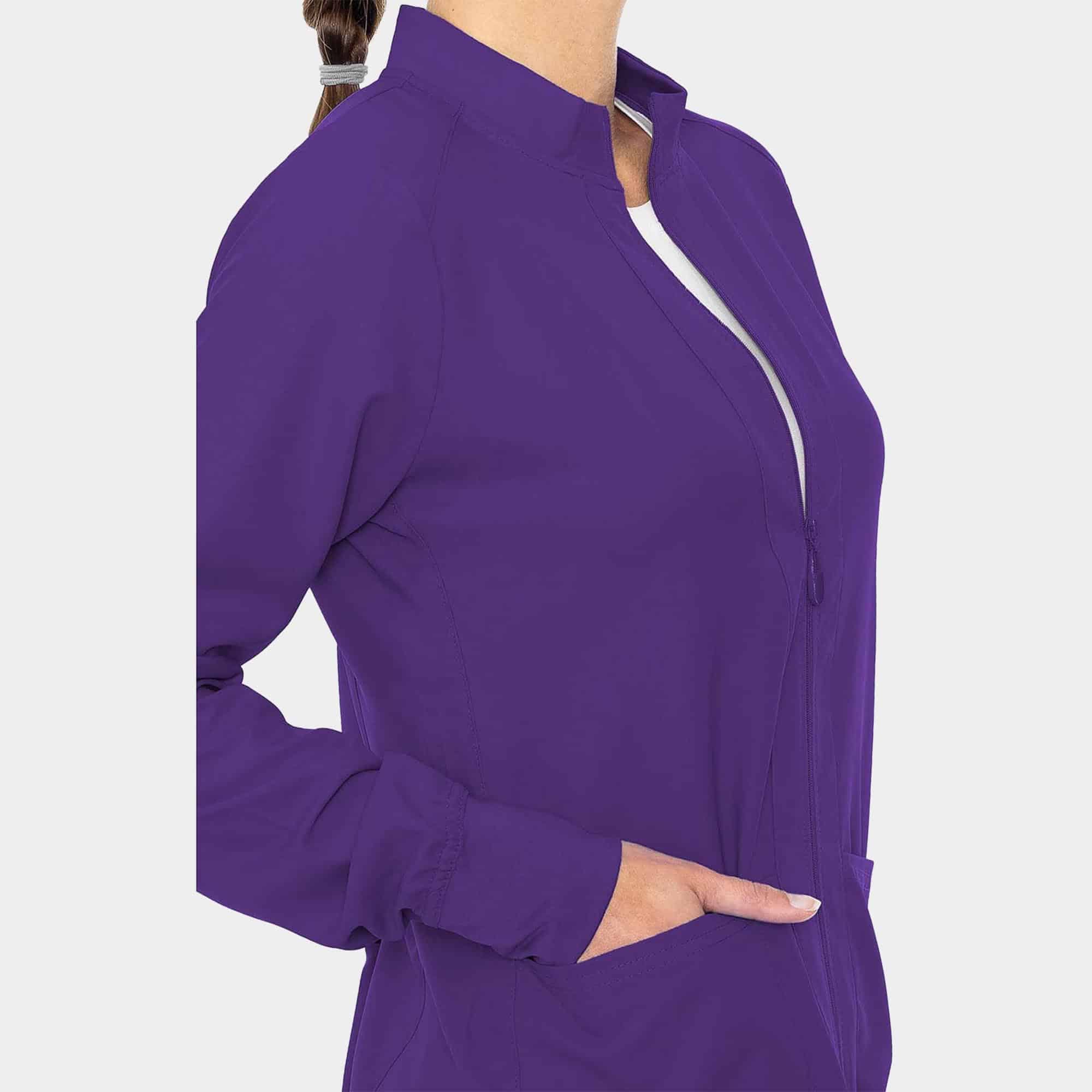 MC Insight Zip Front Warm-Up With Shoulder Yokes | MC2660