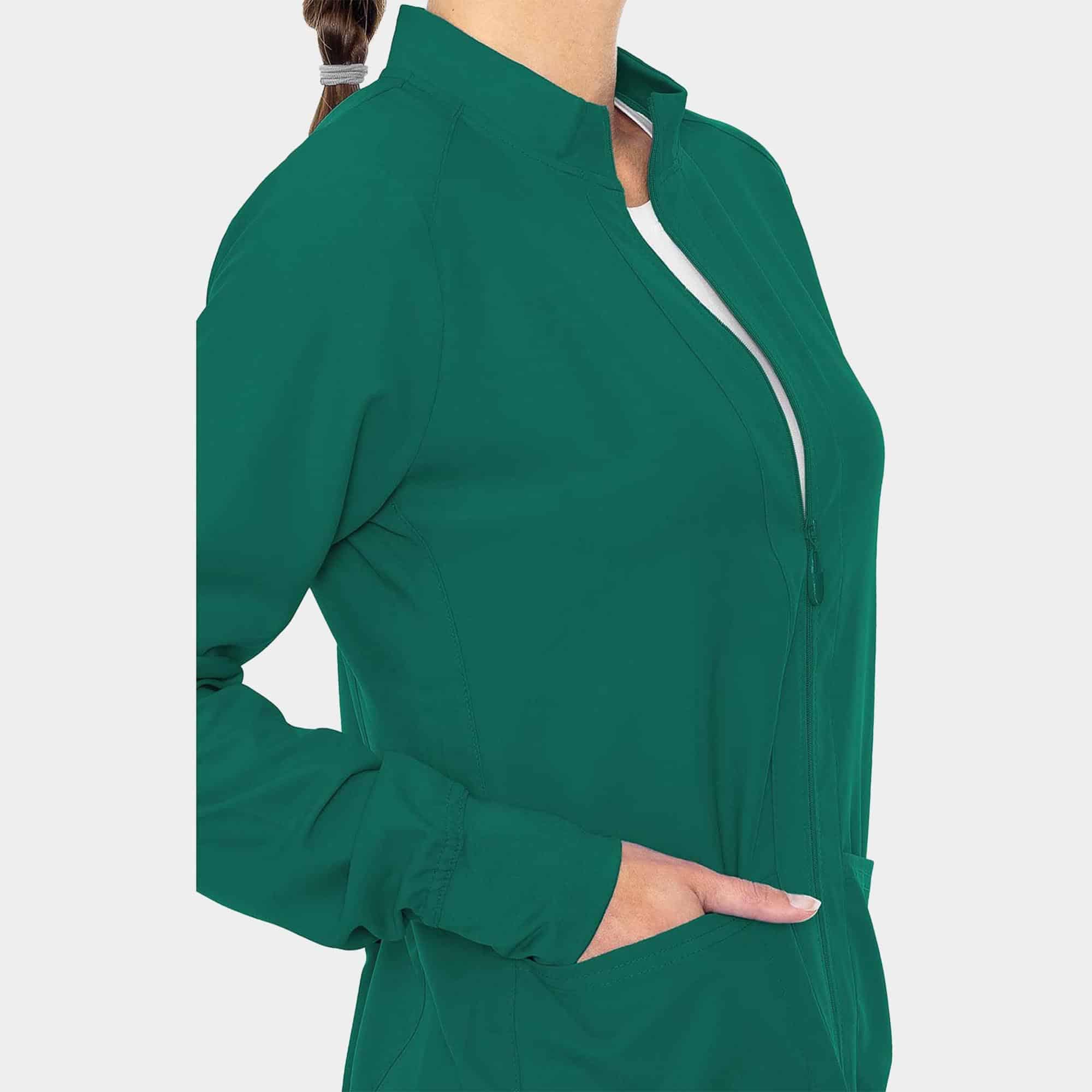 MC Insight Zip Front Warm-Up With Shoulder Yokes | MC2660