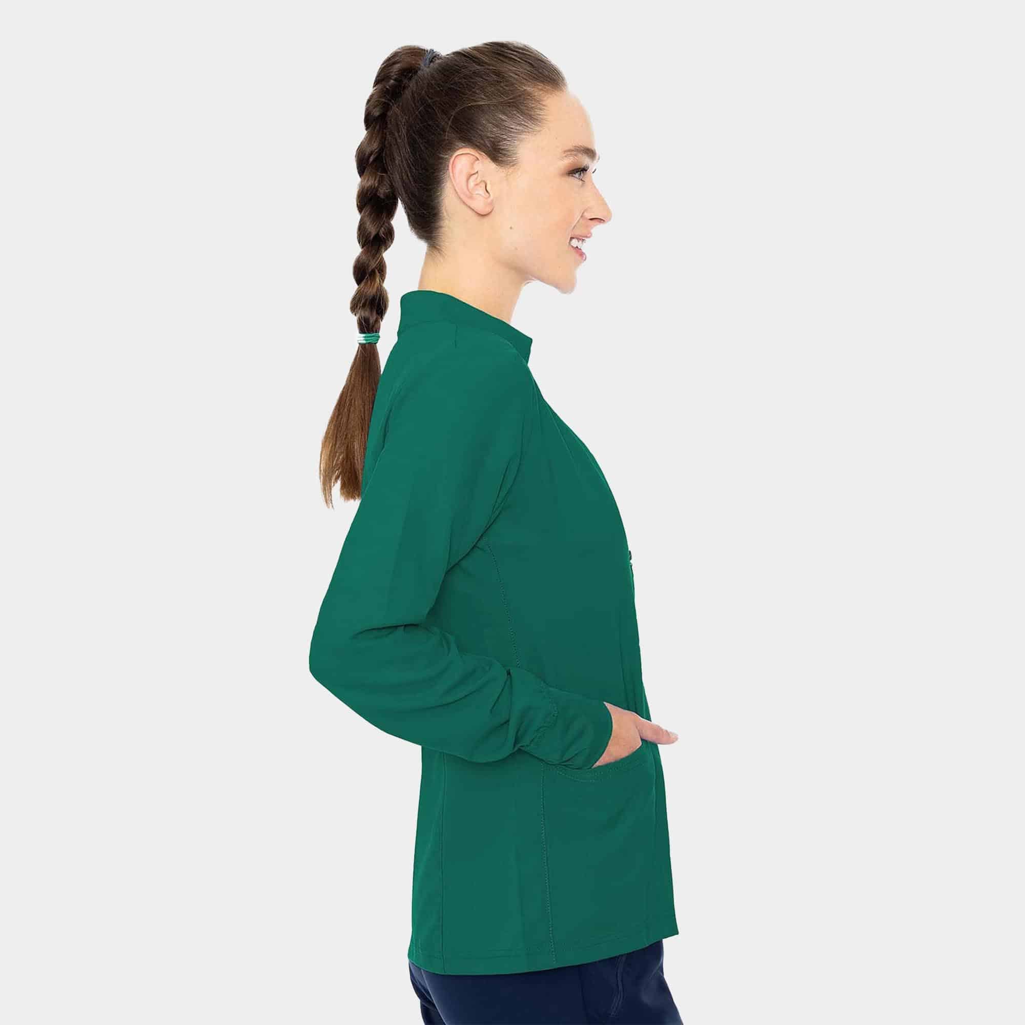 MC Insight Zip Front Warm-Up With Shoulder Yokes | MC2660