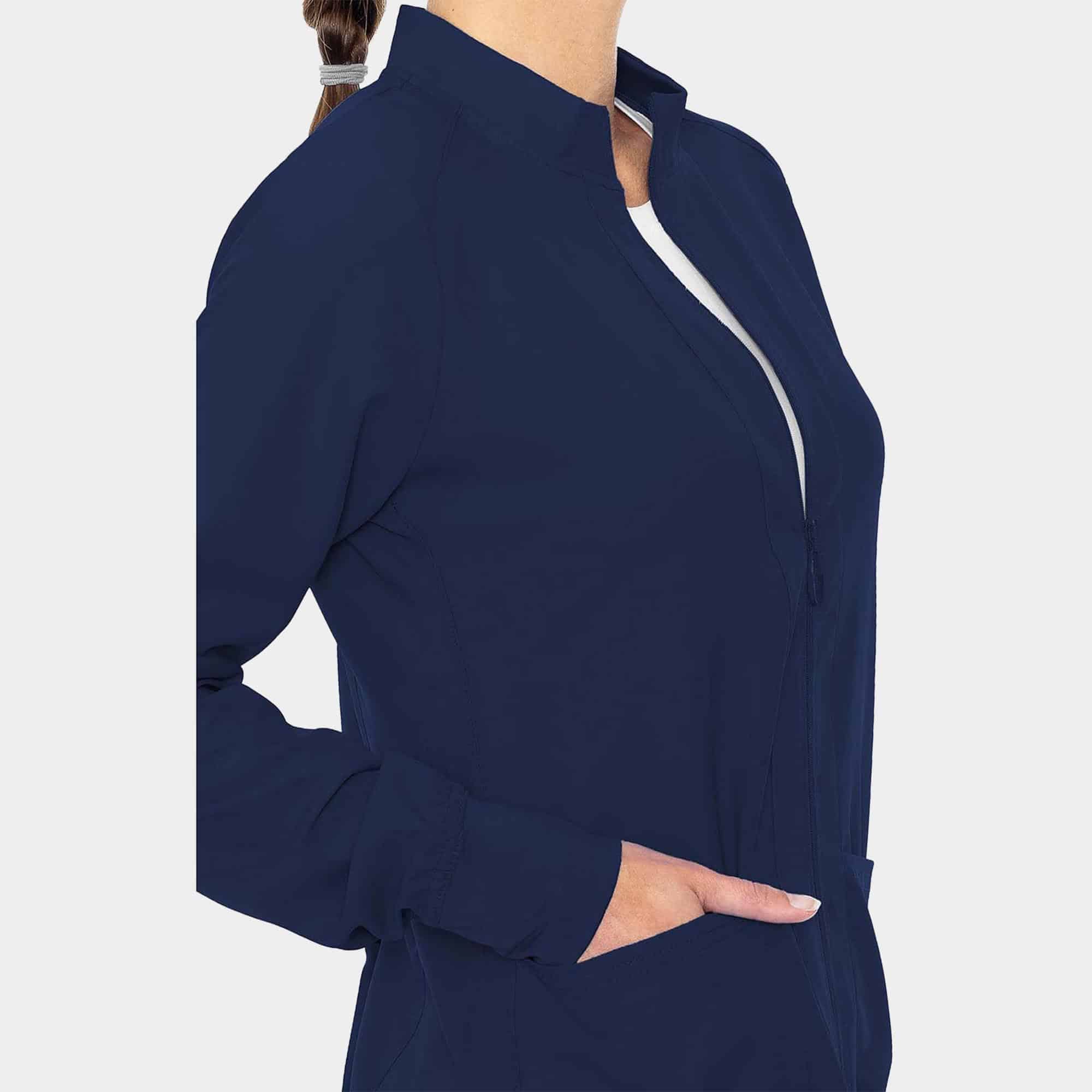 MC Insight Zip Front Warm-Up With Shoulder Yokes | MC2660