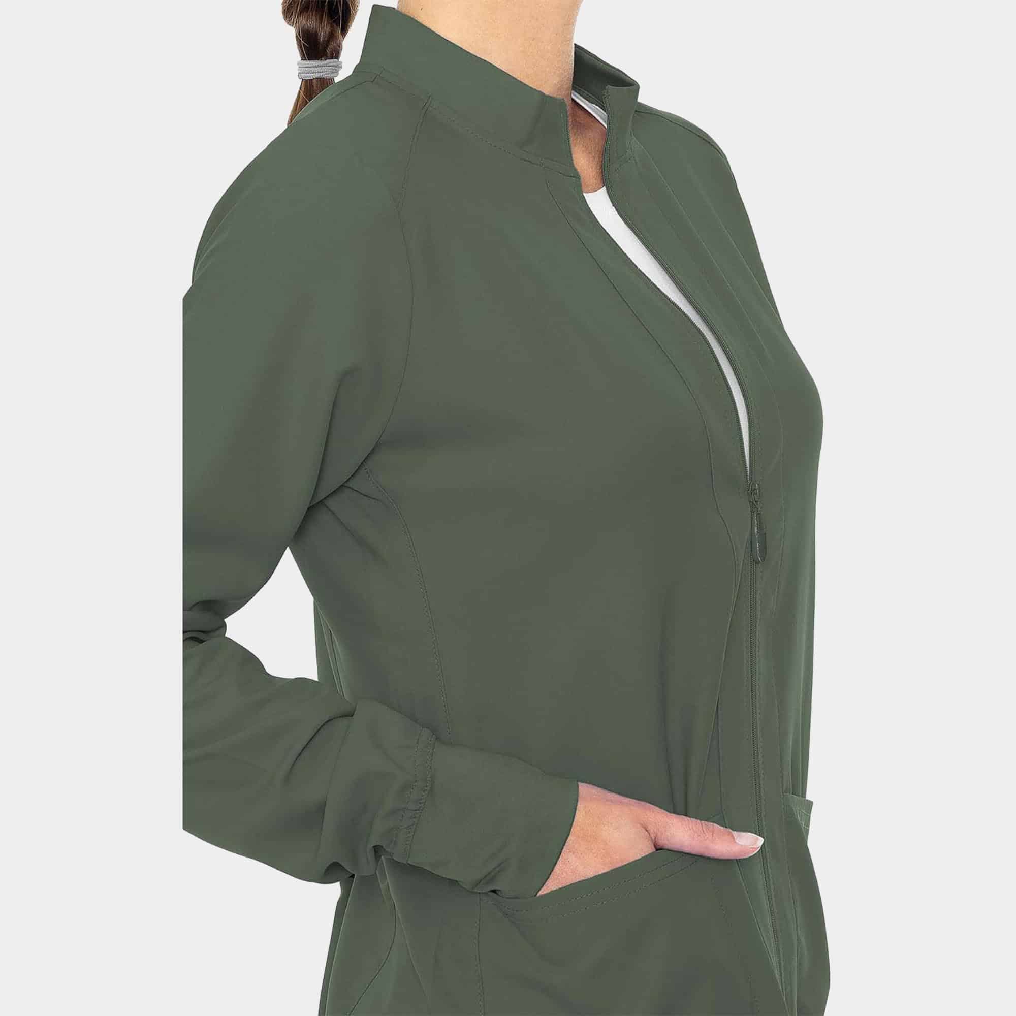 MC Insight Zip Front Warm-Up With Shoulder Yokes | MC2660